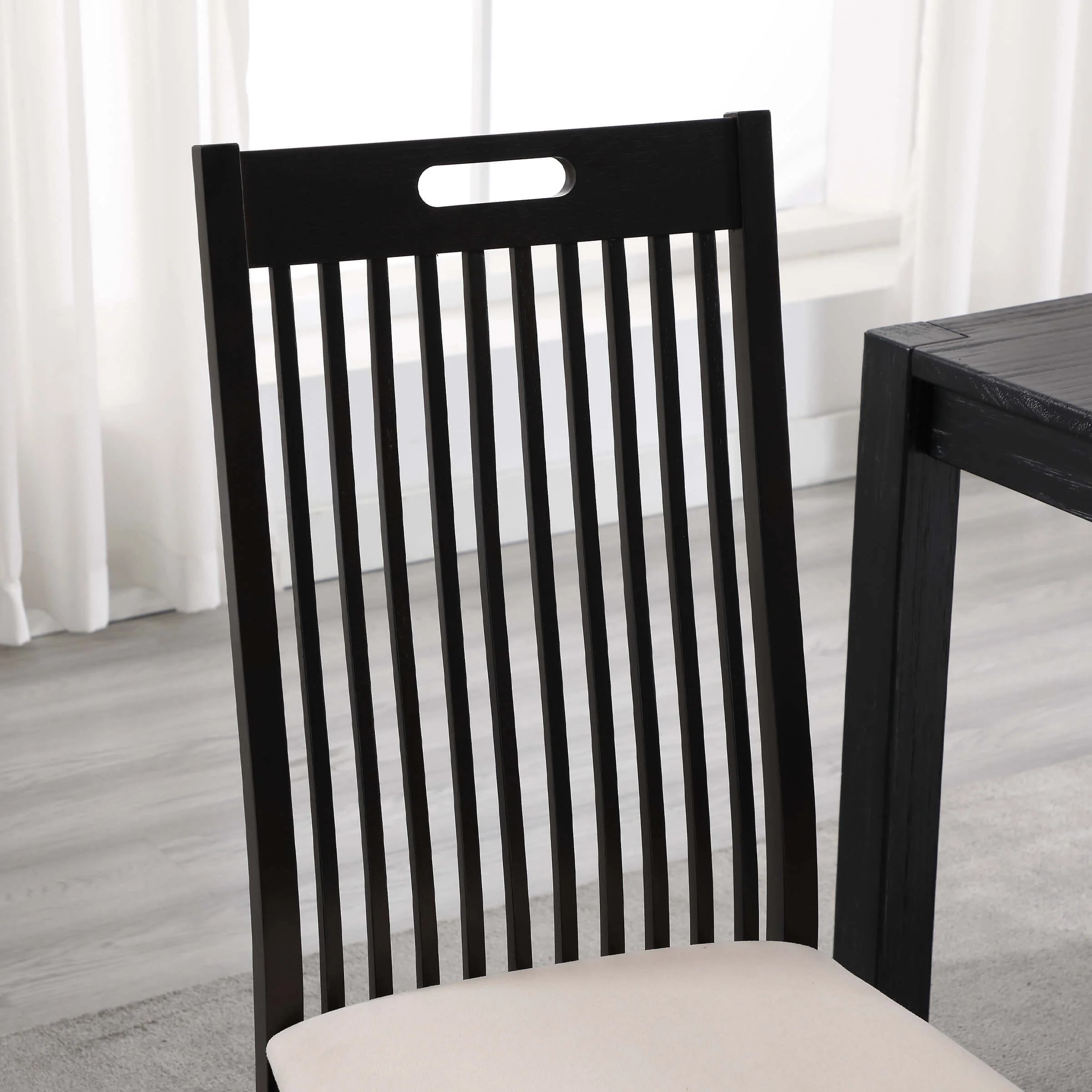 Farmhouse Walnut Wood Dining Chairs Set of 2 - 8131DC - Image 5