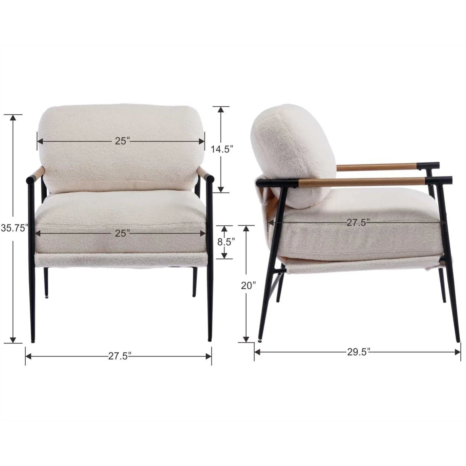 Lounge Accent Chair 1 PCS - 19005AC - Image 10