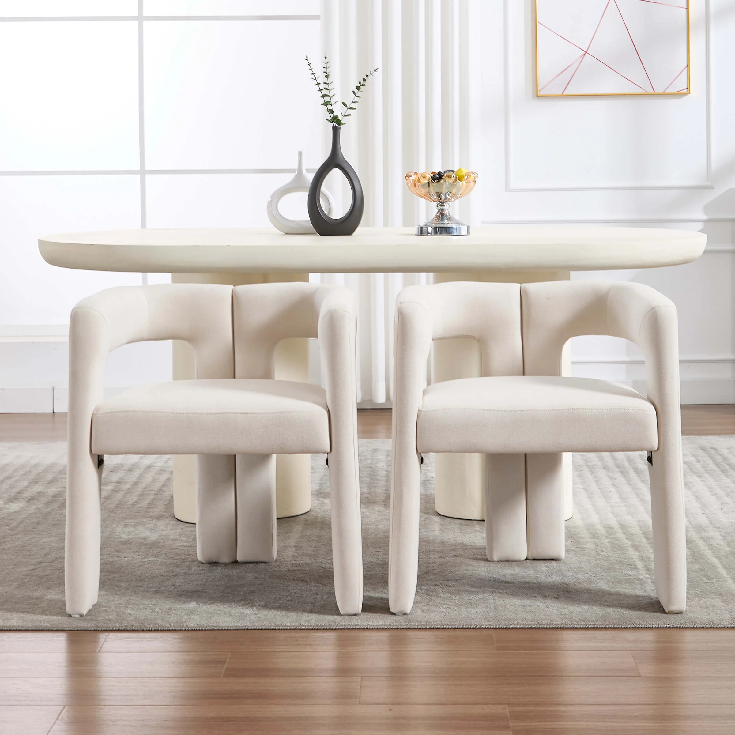 Modern Barrel Dining Chairs Set of 2 - 32003DC - Image 10