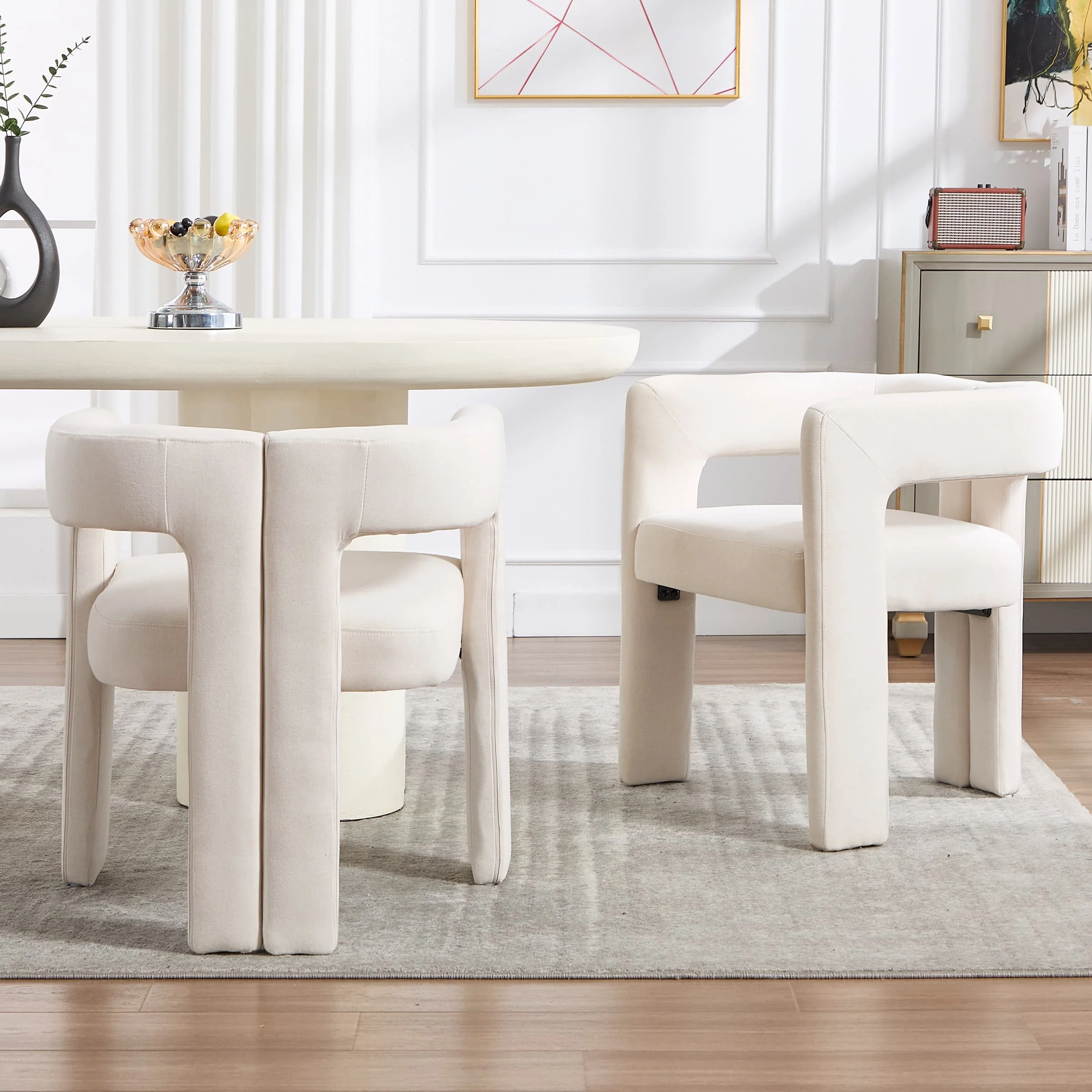 Modern Barrel Dining Chairs Set of 2 - 32003DC - Image 11