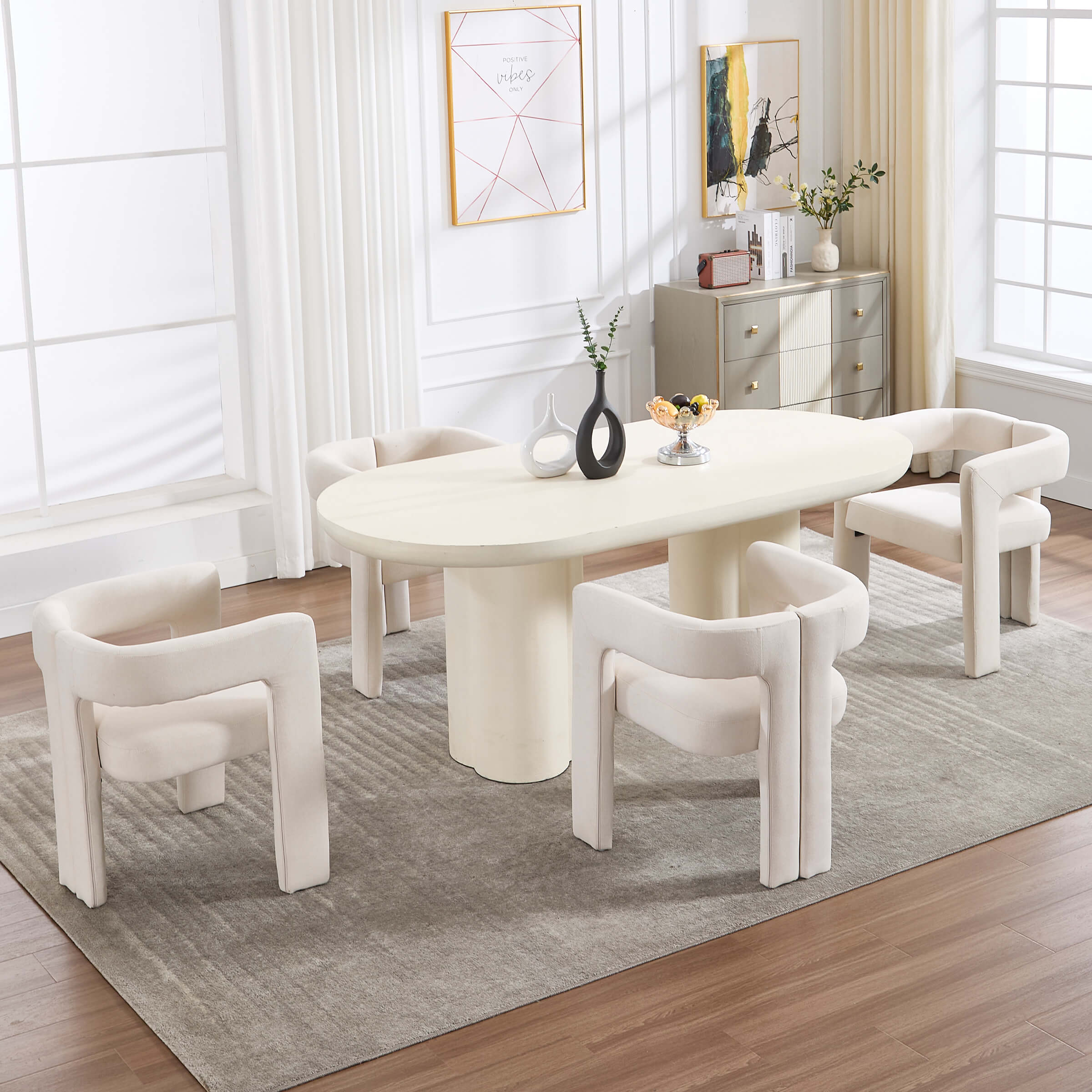 Modern Barrel Dining Chairs Set of 2 - 32003DC - Image 15