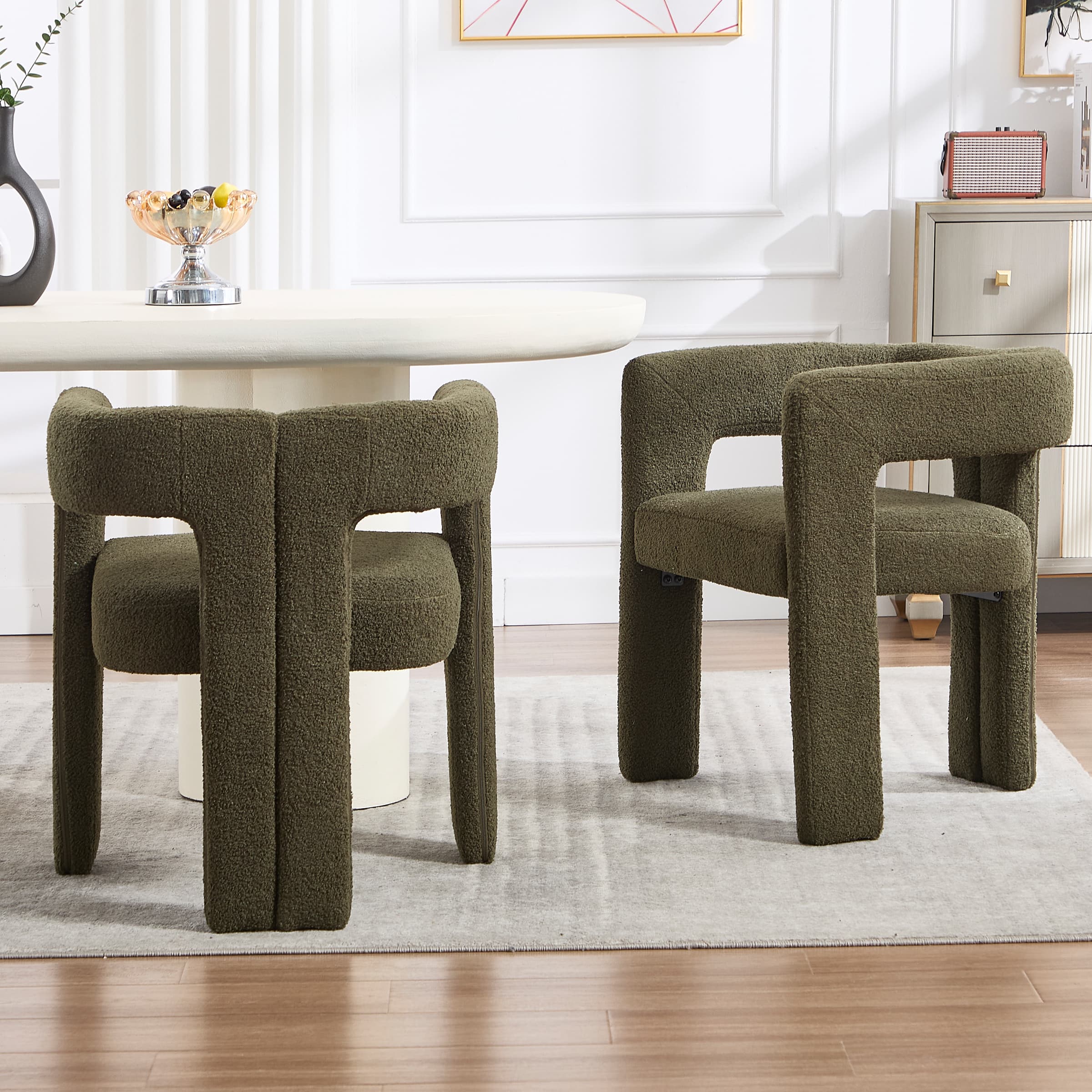 Modern Barrel Dining Chairs Set of 2 - 32003DC - Image 17
