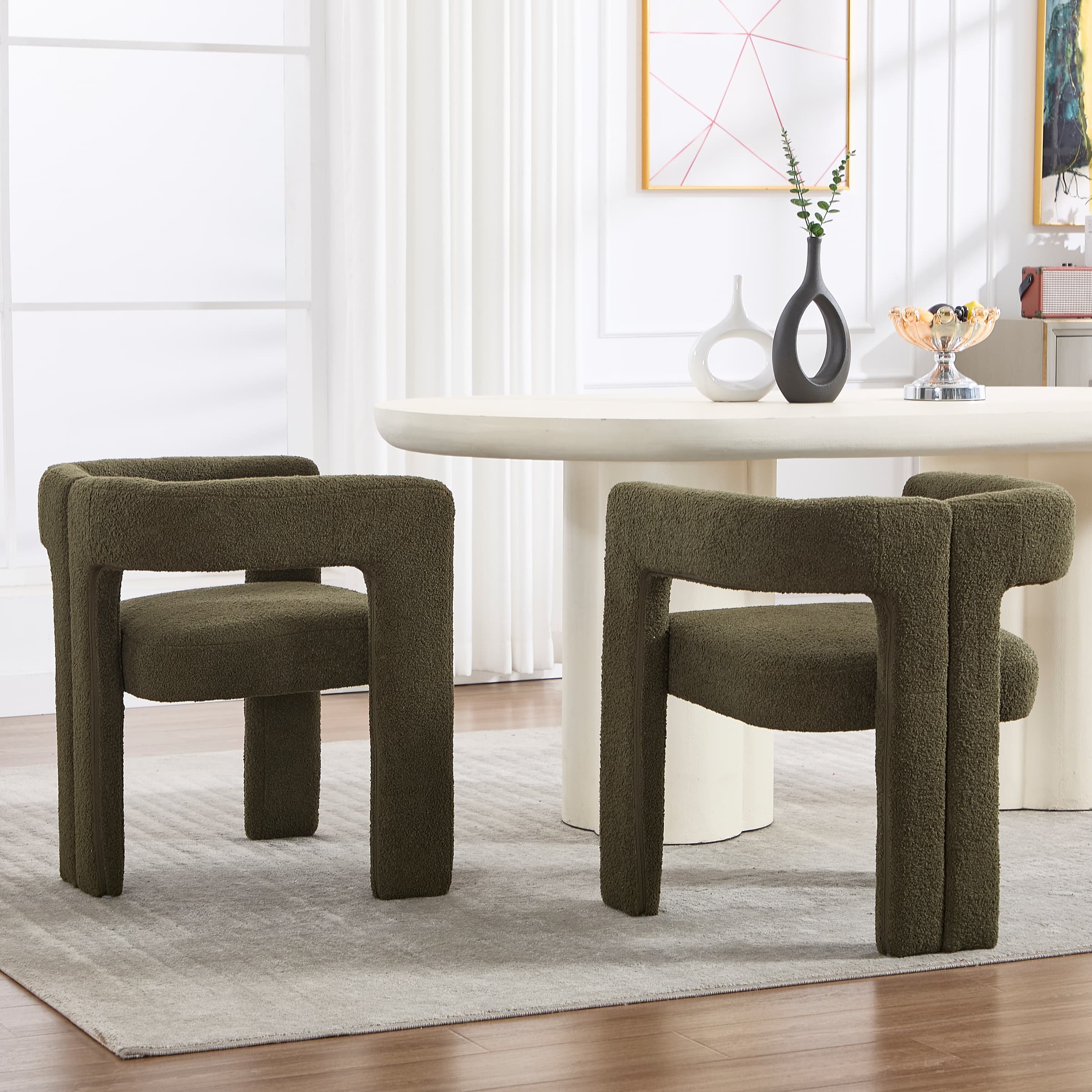 Modern Barrel Dining Chairs Set of 2 - 32003DC - Image 18