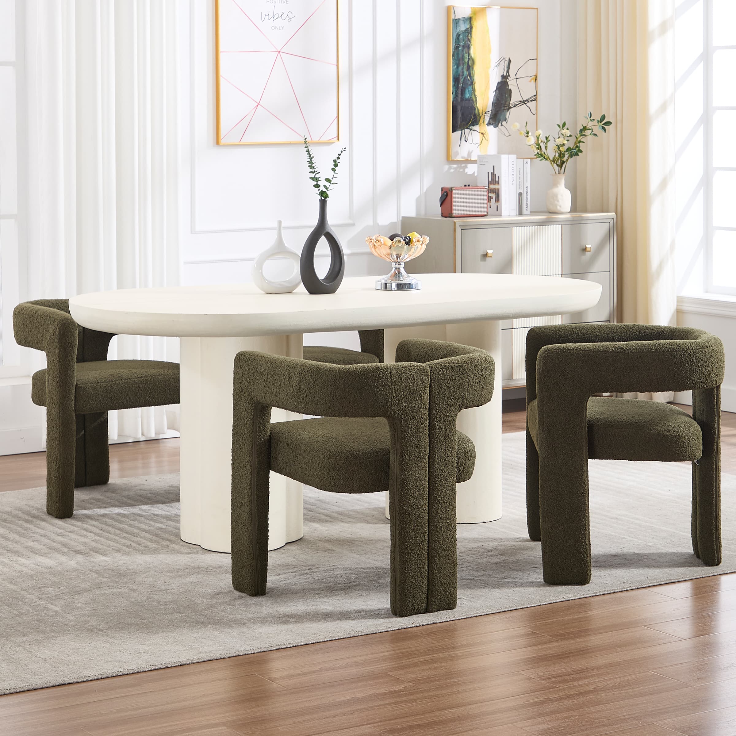 Modern Barrel Dining Chairs Set of 2 - 32003DC - Image 19