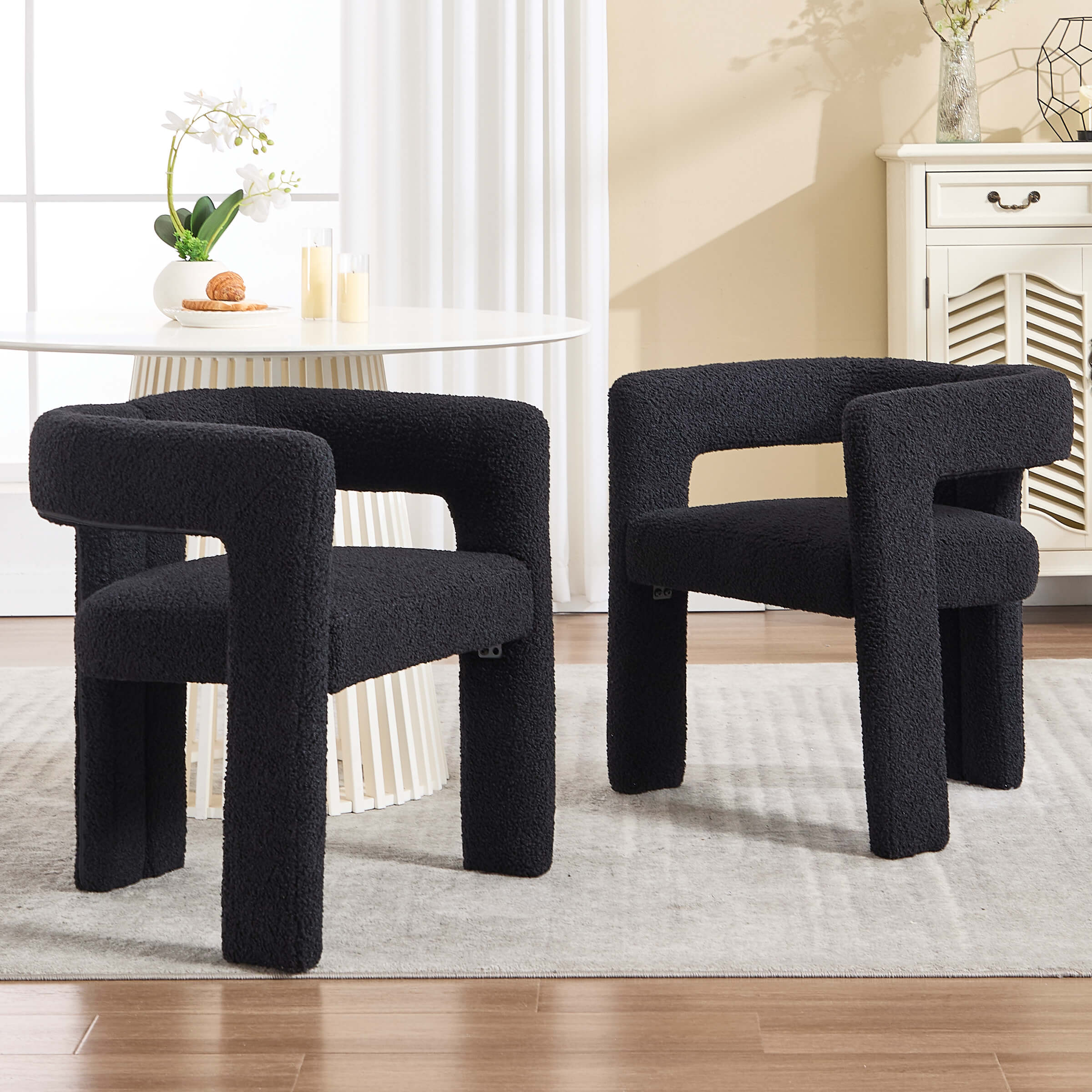 Modern Barrel Dining Chairs Set of 2 - 32003DC - Image 24