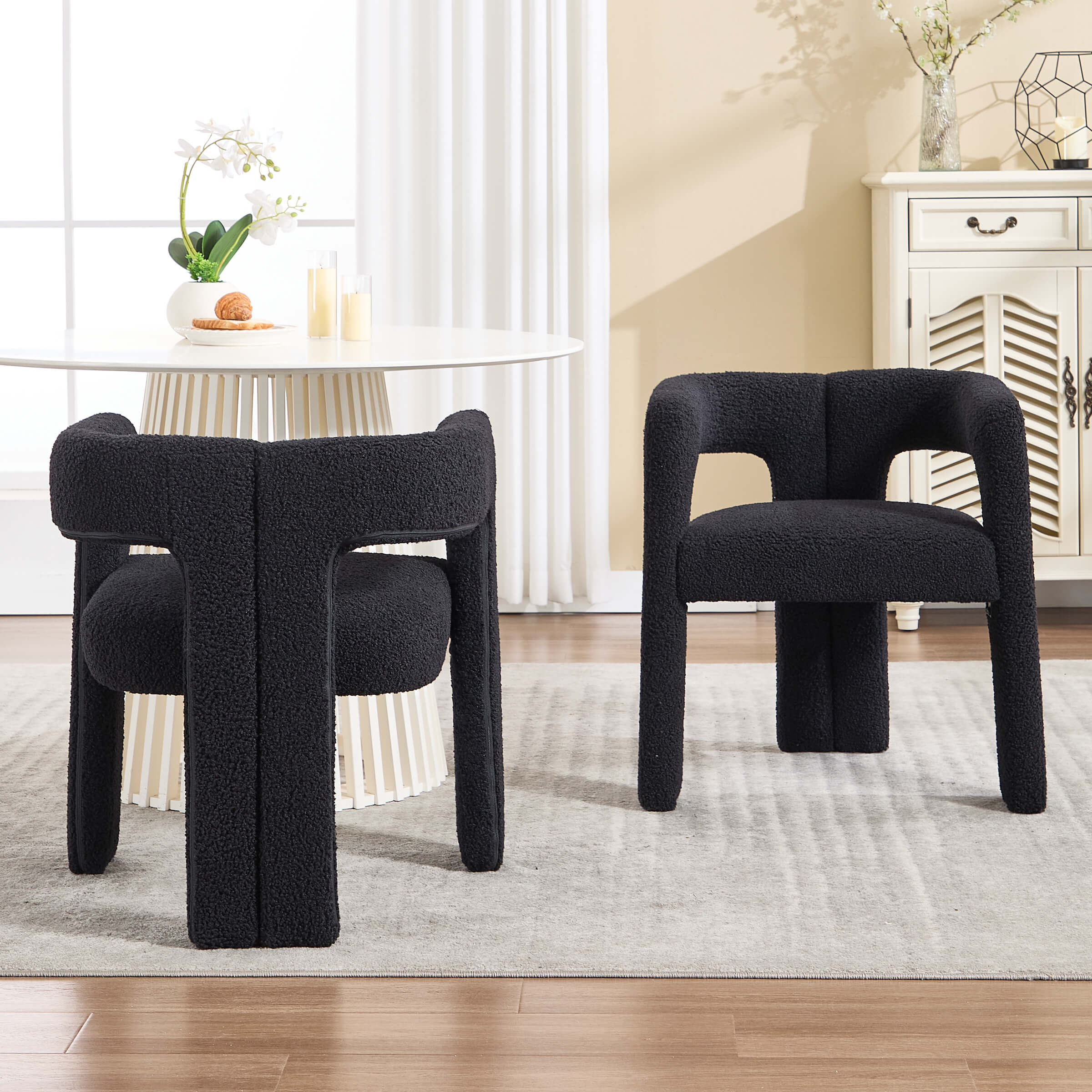 Modern Barrel Dining Chairs Set of 2 - 32003DC - Image 25
