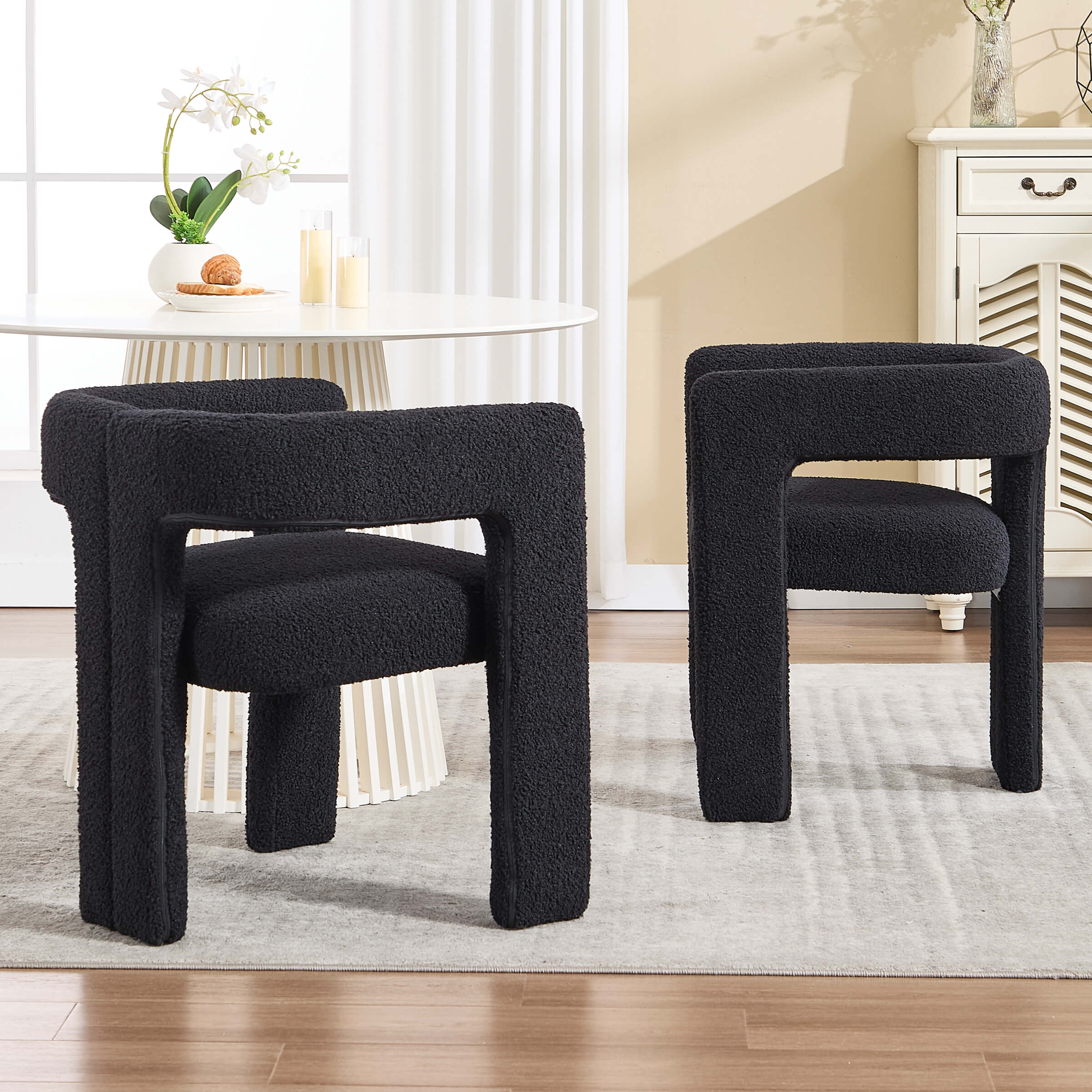 Modern Barrel Dining Chairs Set of 2 - 32003DC - Image 26