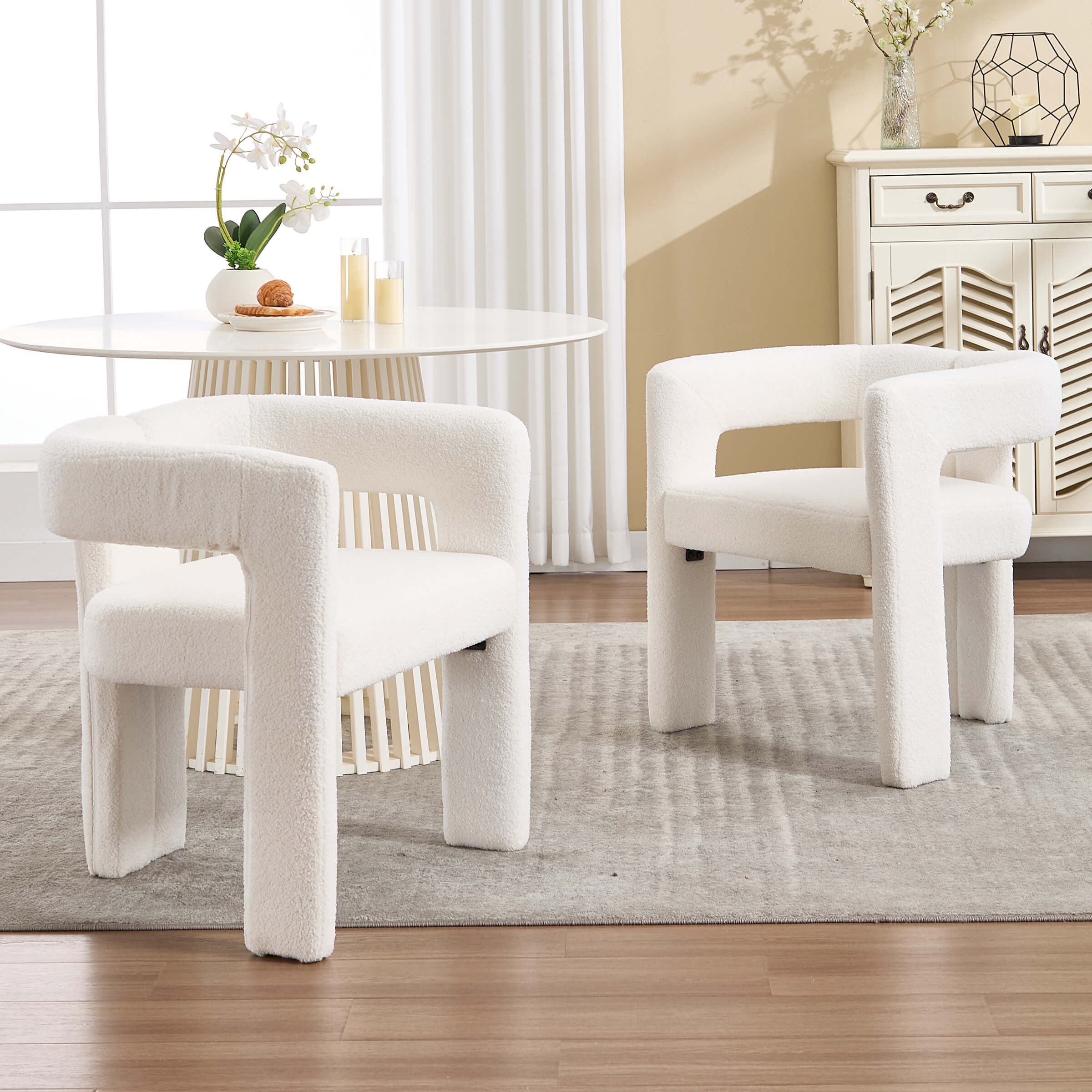 Modern Barrel Dining Chairs Set of 2 - 32003DC - Image 33