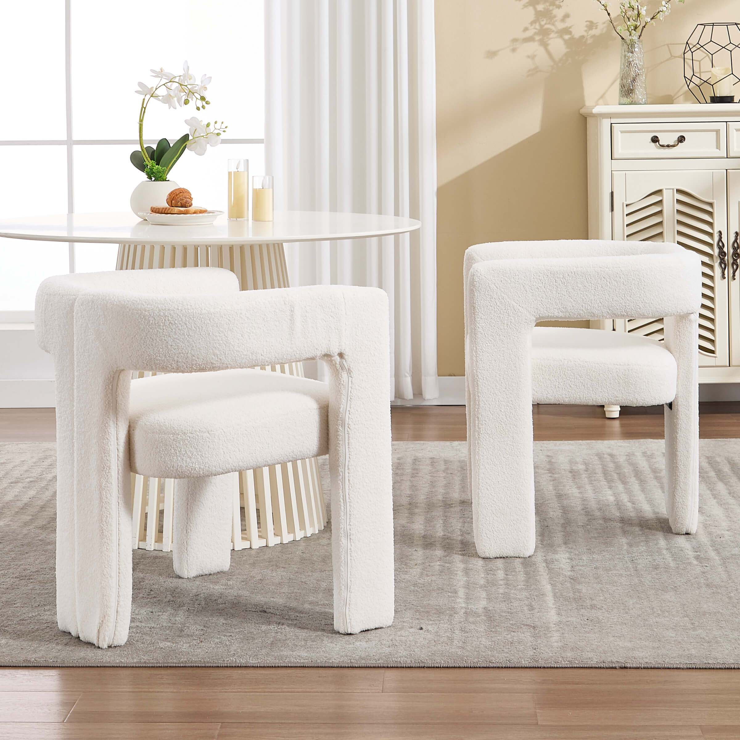 Modern Barrel Dining Chairs Set of 2 - 32003DC - Image 35