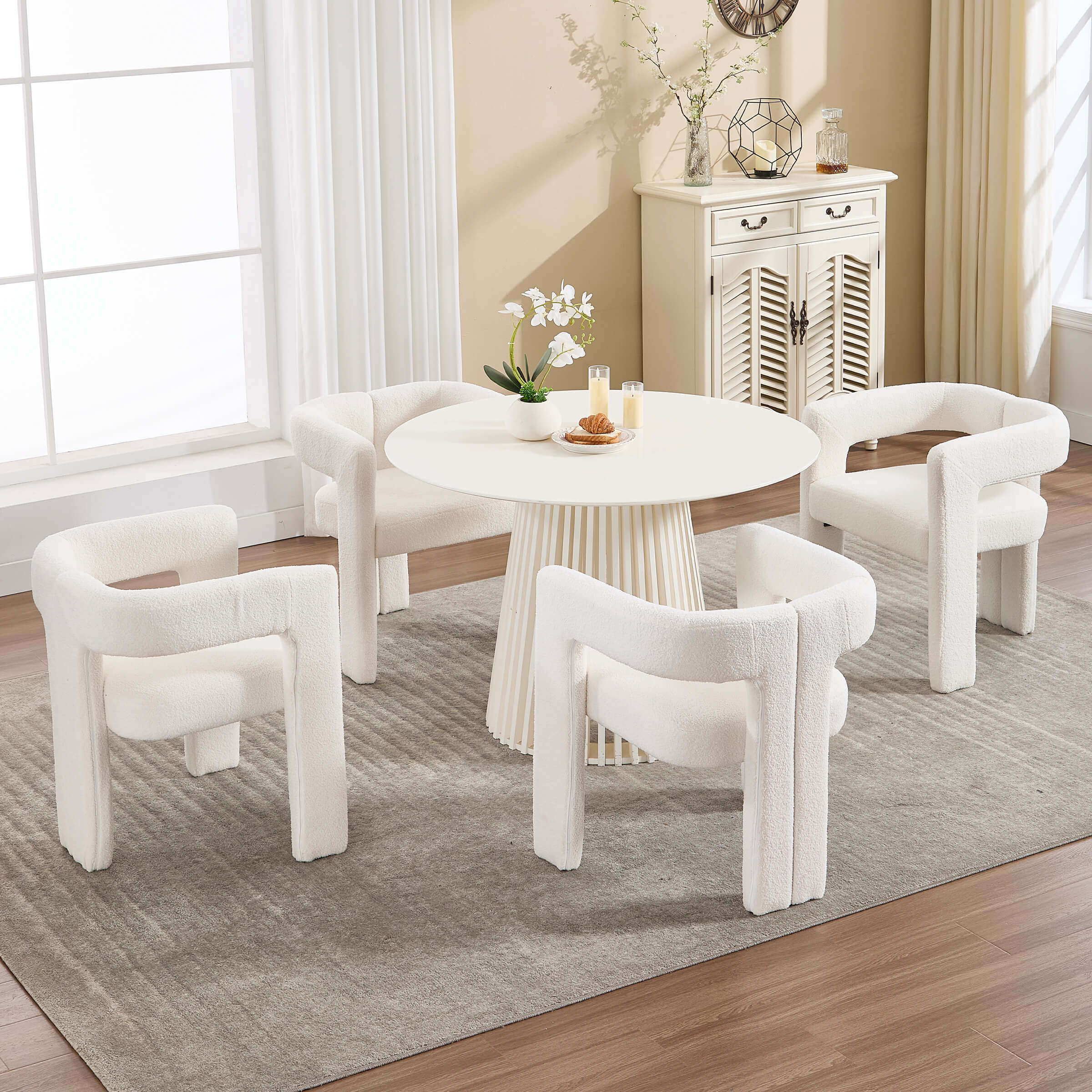 Modern Barrel Dining Chairs Set of 2 - 32003DC - Image 36
