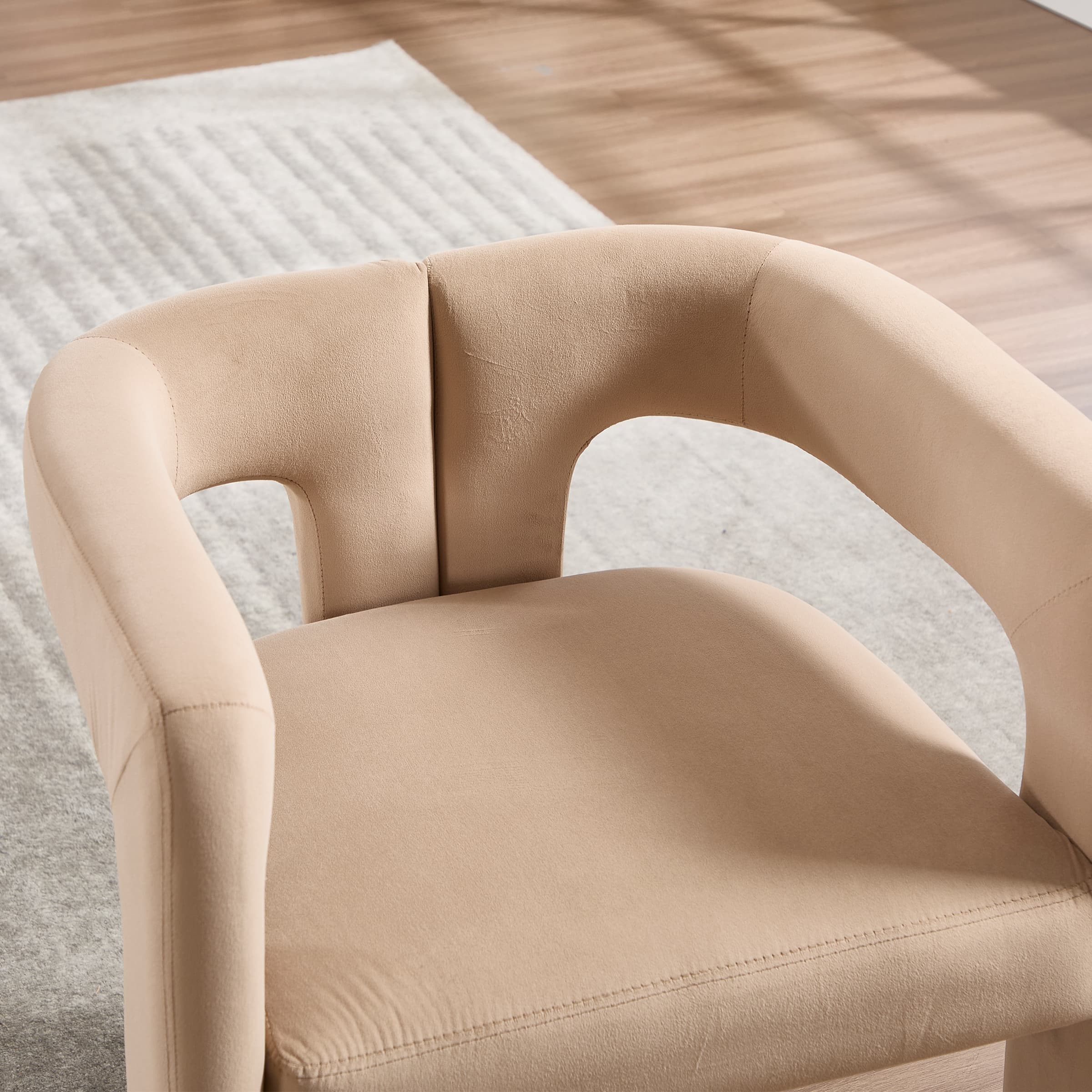 Modern Barrel Dining Chairs Set of 2 - 32003DC - Image 4