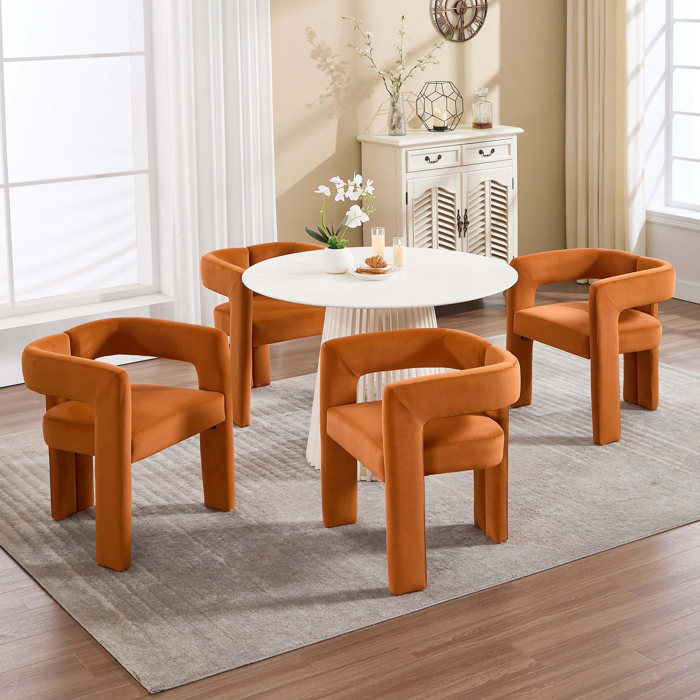 Modern Barrel Dining Chairs Set of 2 - 32003DC - Image 45