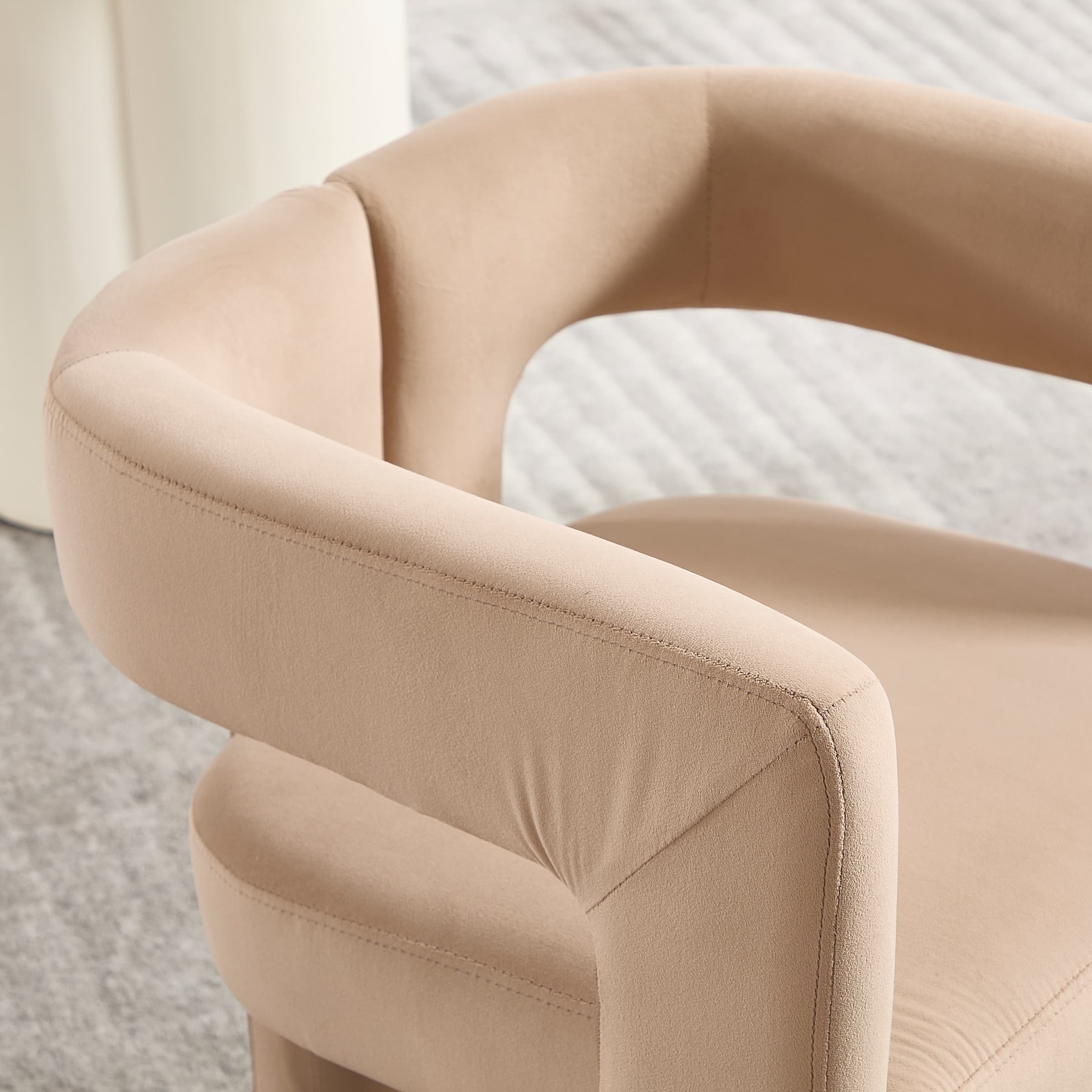 Modern Barrel Dining Chairs Set of 2 - 32003DC - Image 5