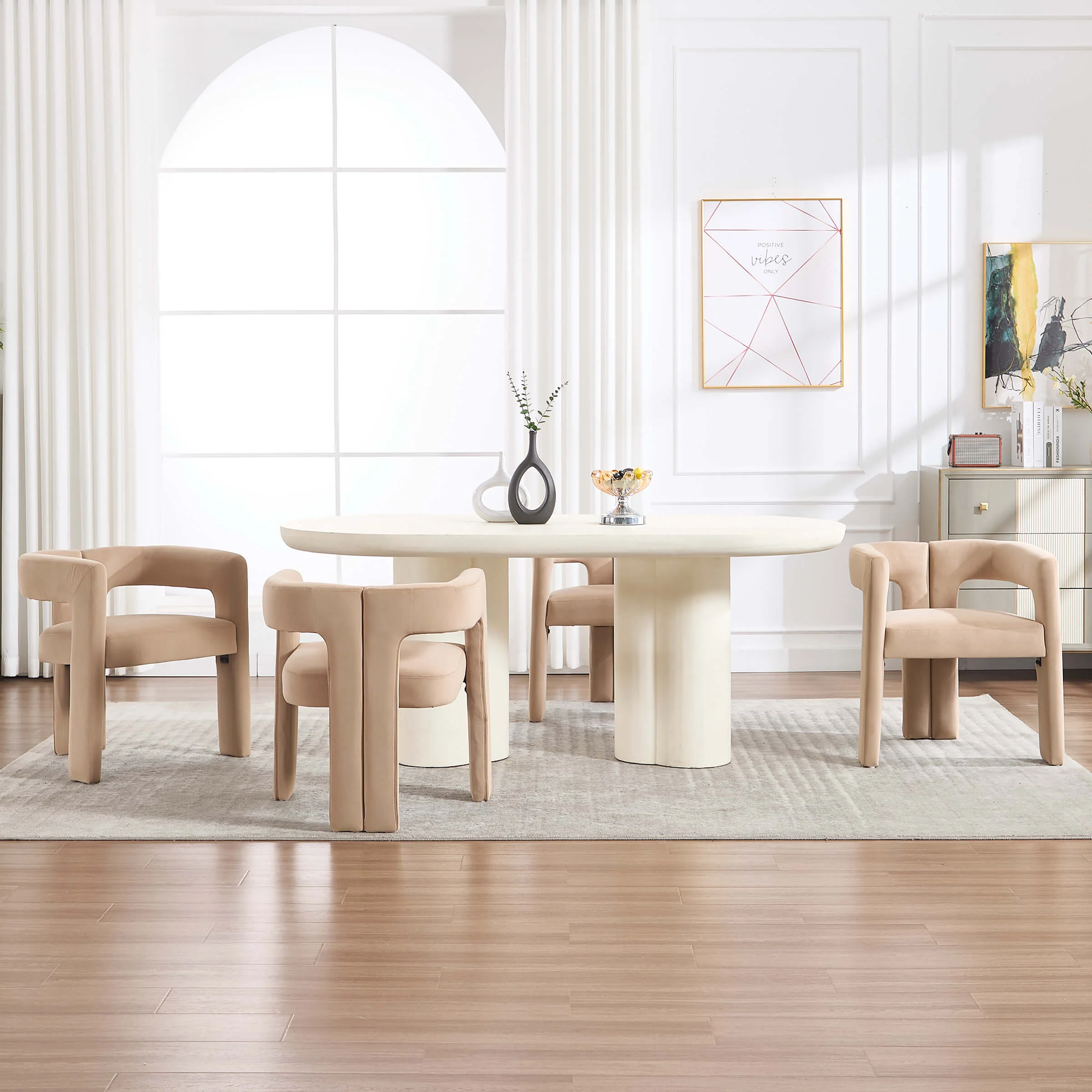 Modern Barrel Dining Chairs Set of 2 - 32003DC - Image 7