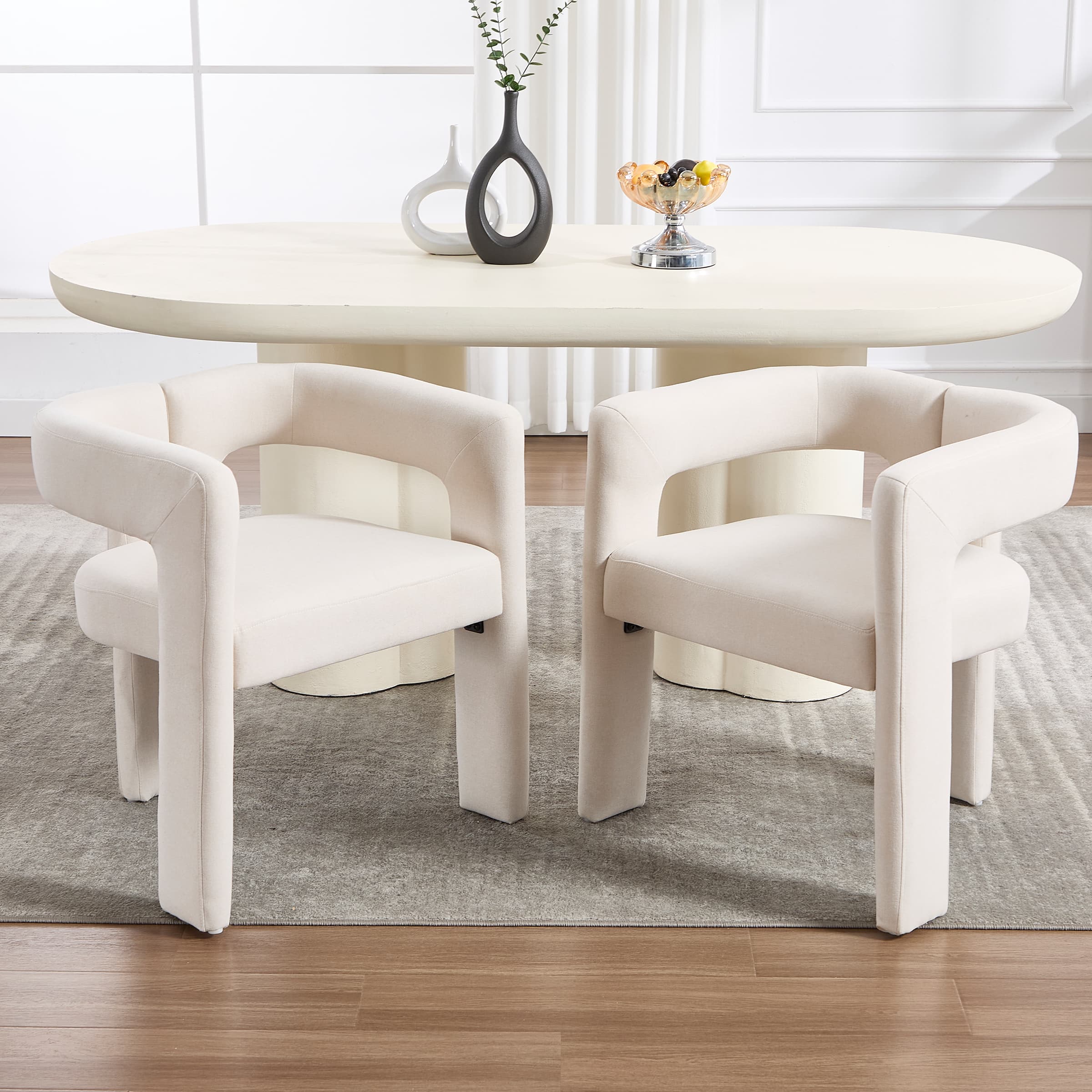 Modern Barrel Dining Chairs Set of 2 - 32003DC - Image 9