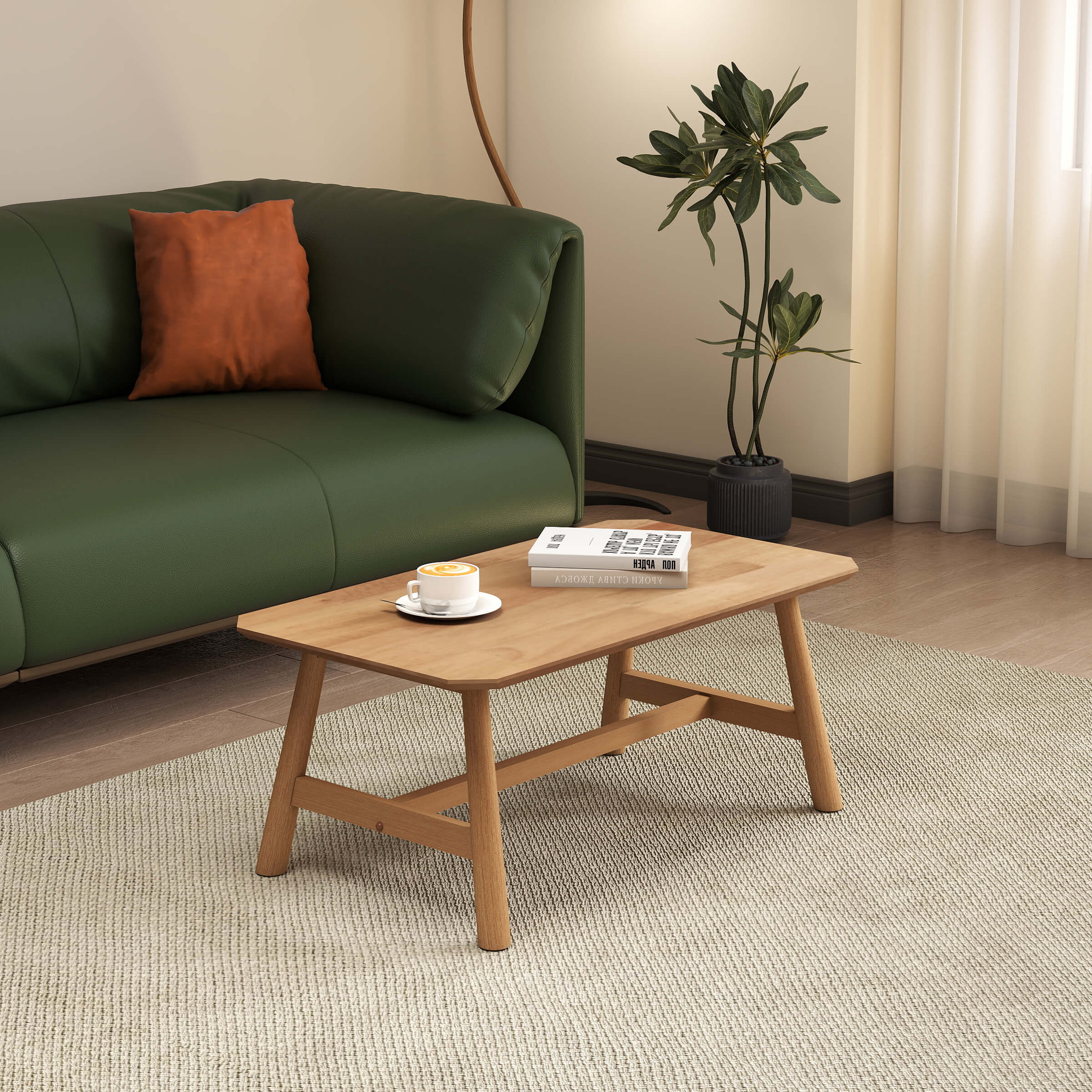 Modern Classic Rectangular Coffee Tea Table - X724CT - Image 3
