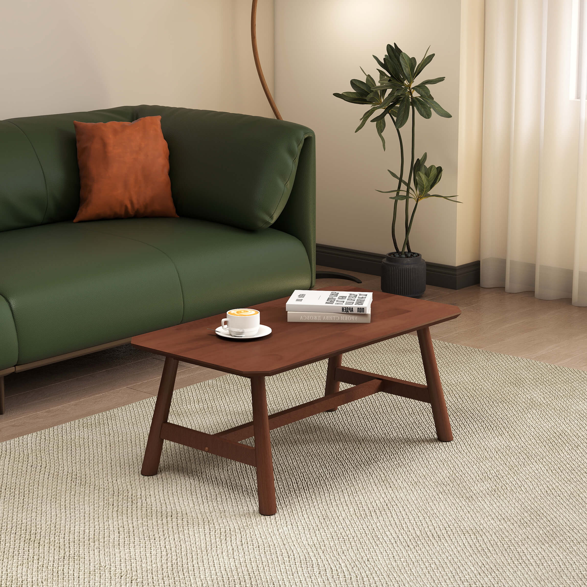 Modern Classic Rectangular Coffee Tea Table - X724CT - Image 7