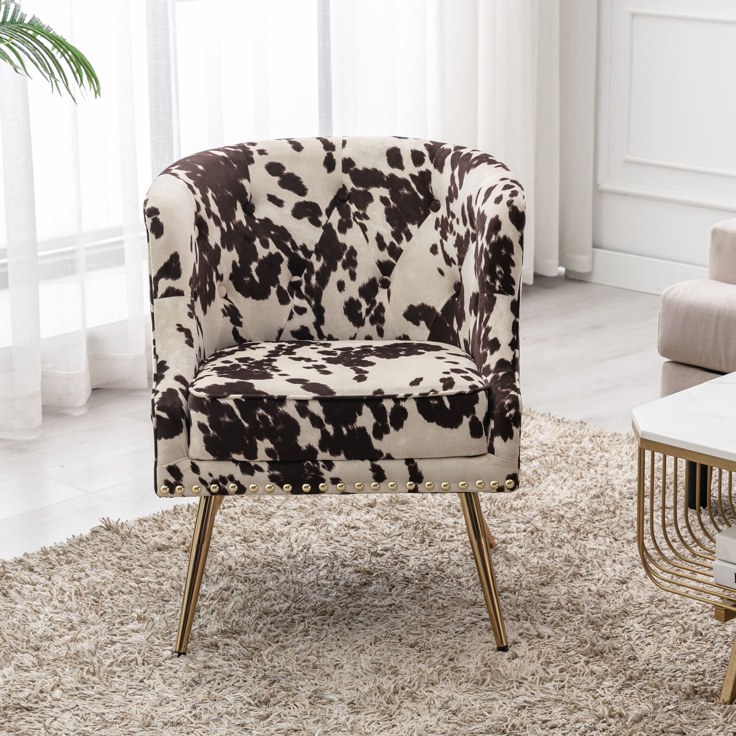 Modern Cow Accent Chair 1 PCS - 8695AC - Image 2