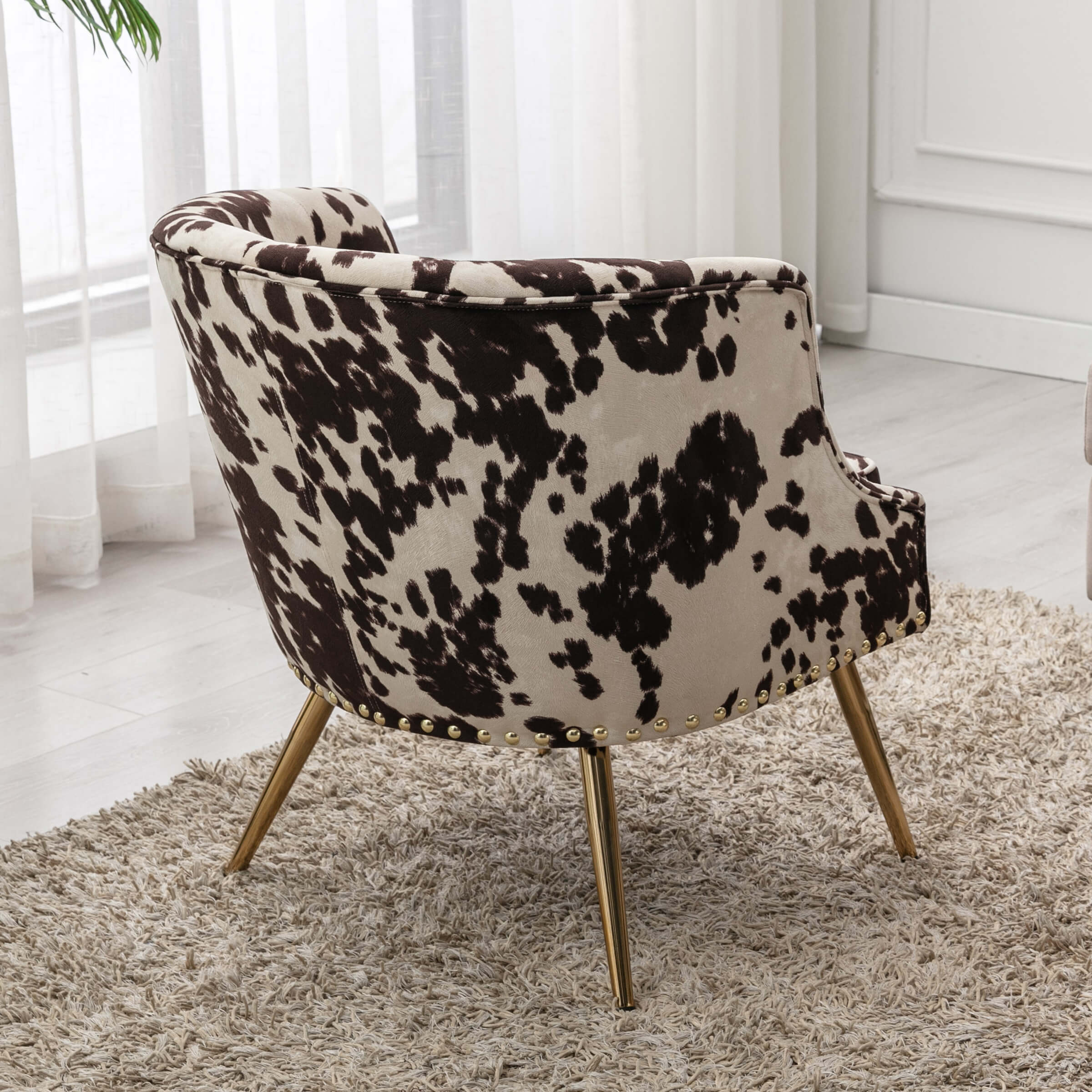 Modern Cow Accent Chair 1 PCS - 8695AC - Image 4