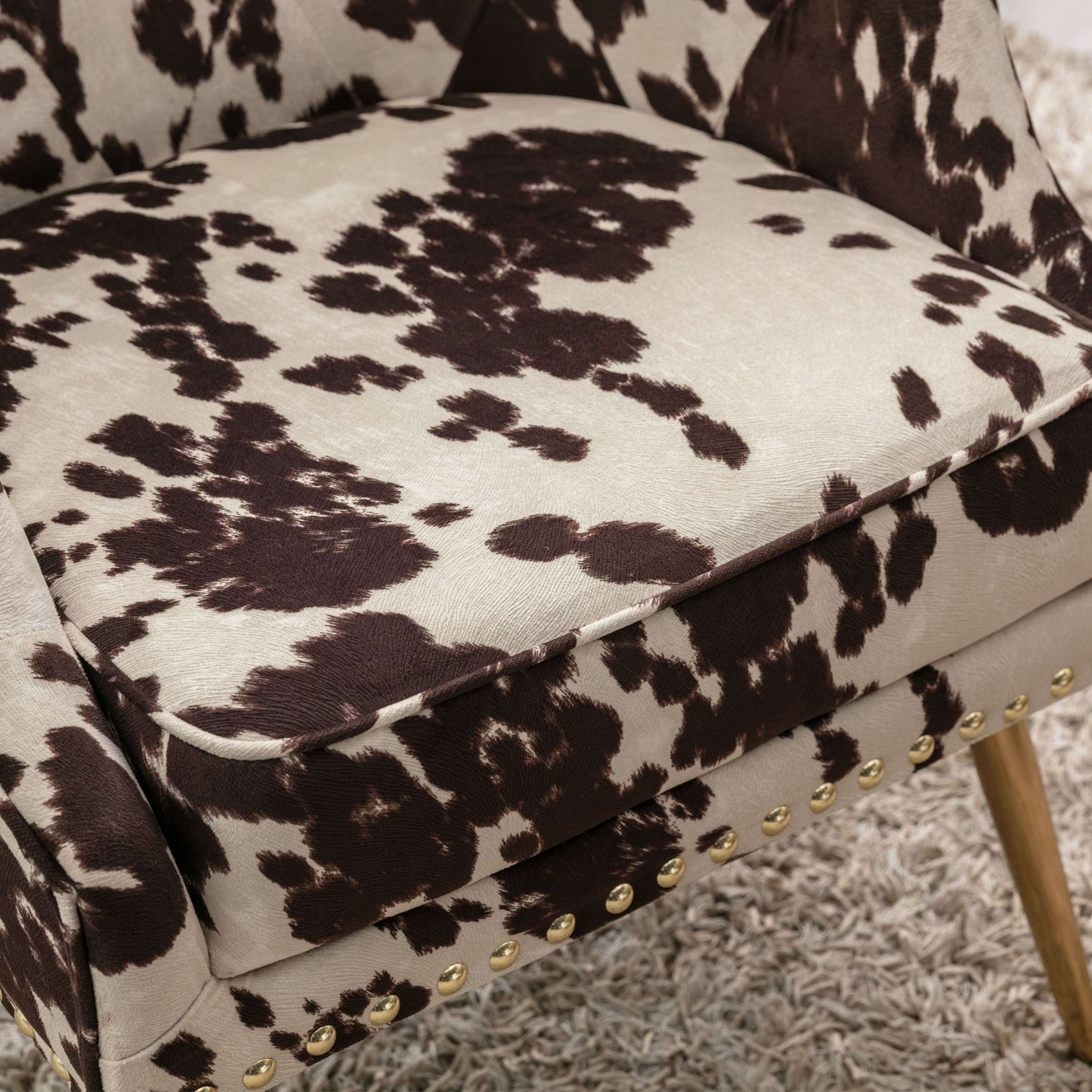 Modern Cow Accent Chair 1 PCS - 8695AC - Image 7