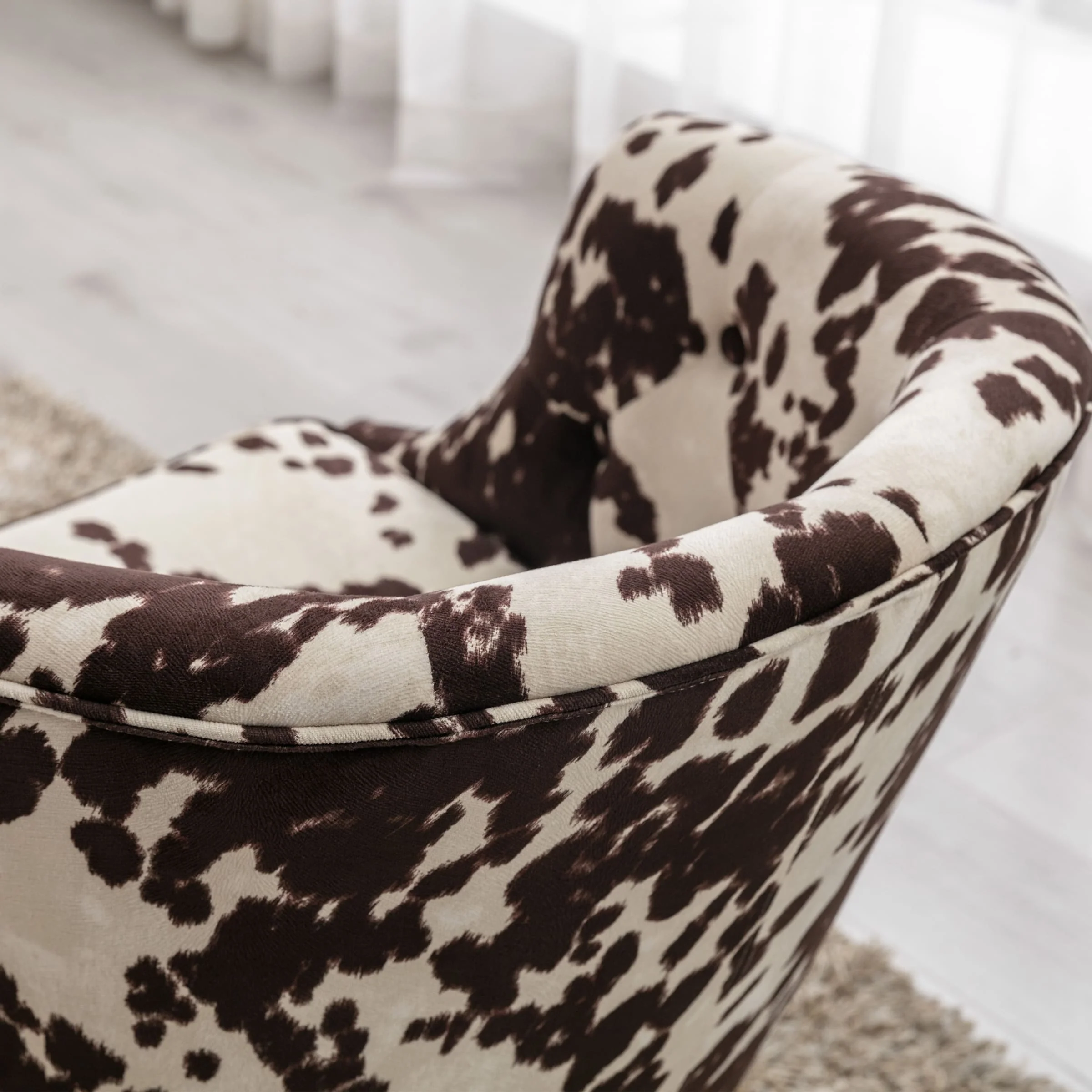 Modern Cow Accent Chair 1 PCS - 8695AC - Image 9
