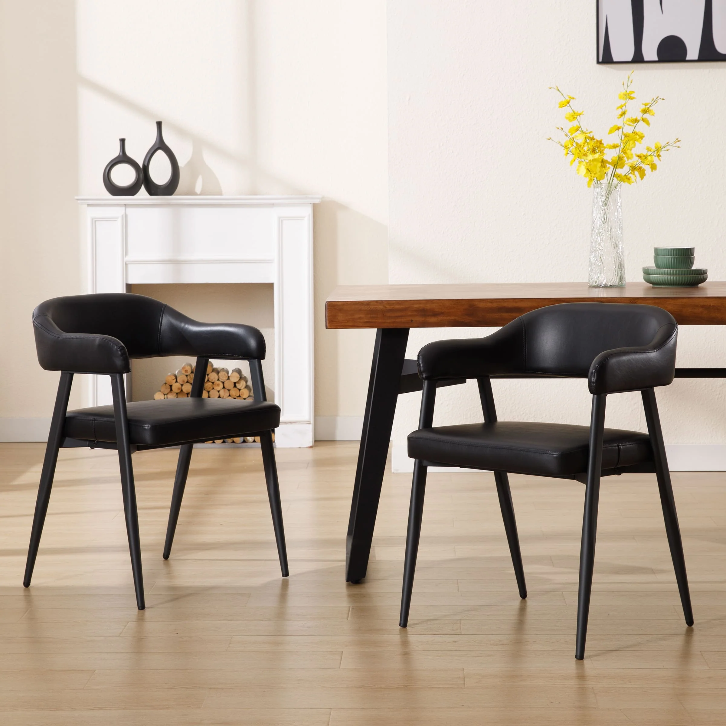 Modern Open Back Dining Chairs Set of 2 - 91530DC - Image 11