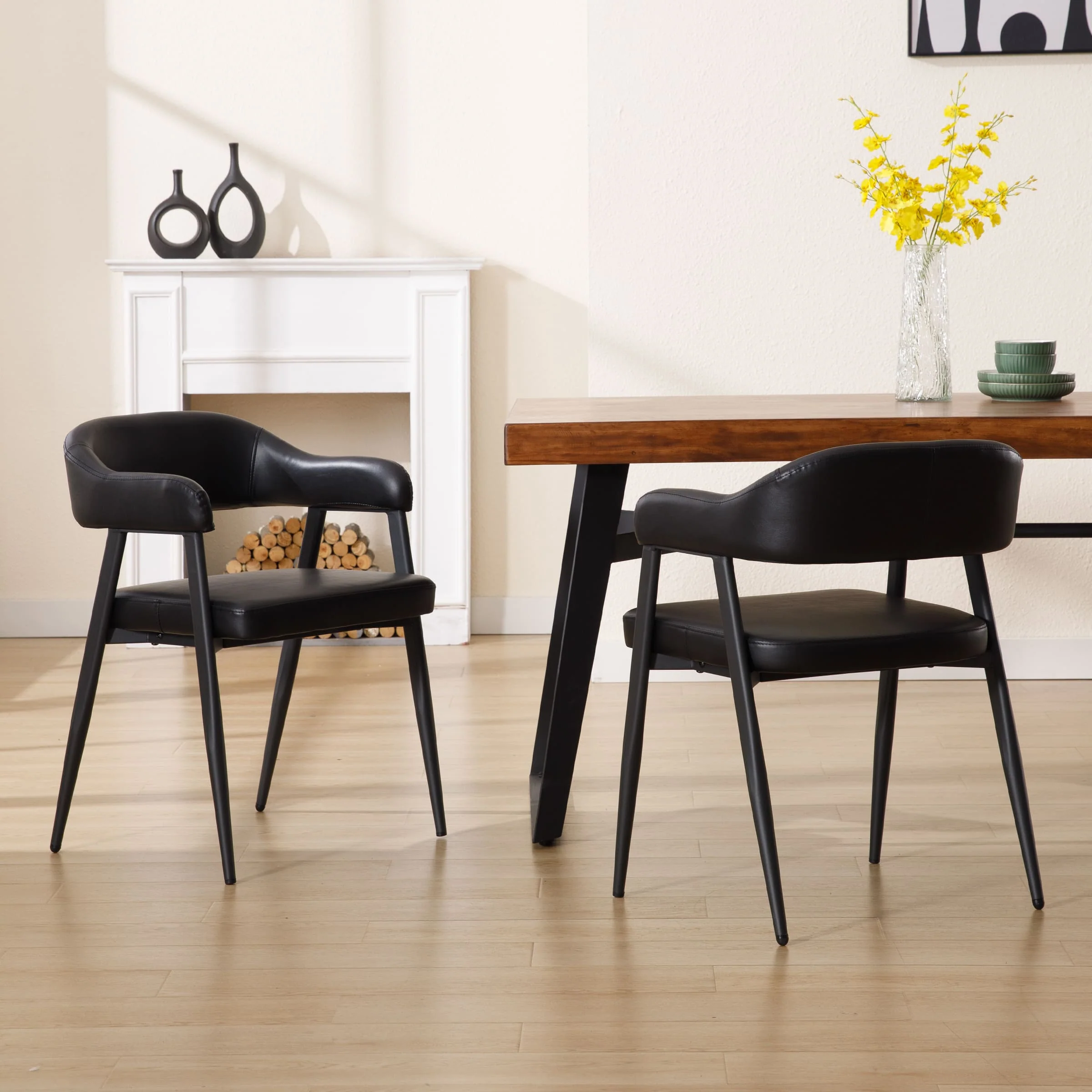 Modern Open Back Dining Chairs Set of 2 - 91530DC - Image 12