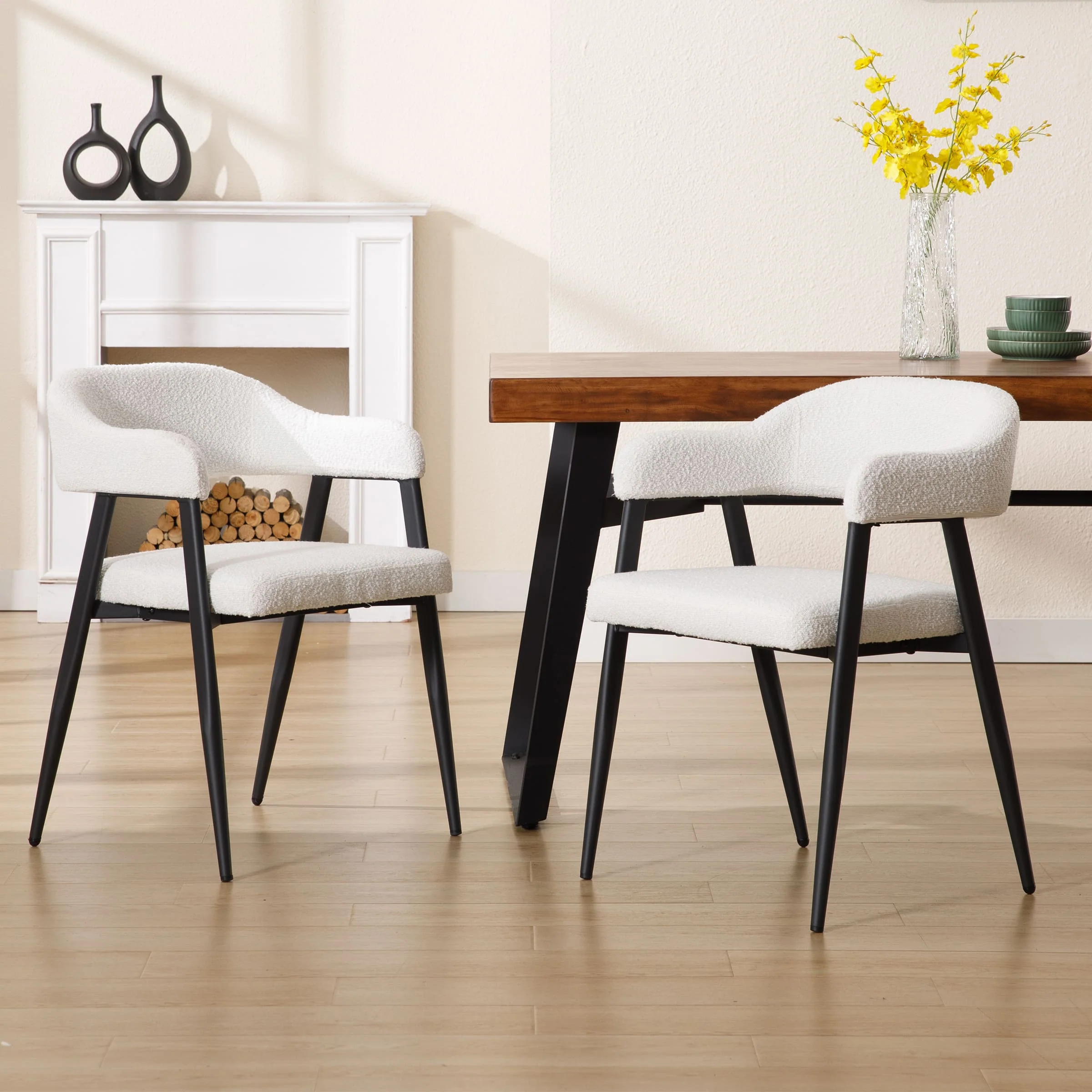 Modern Open Back Dining Chairs Set of 2 - 91530DC - Image 19