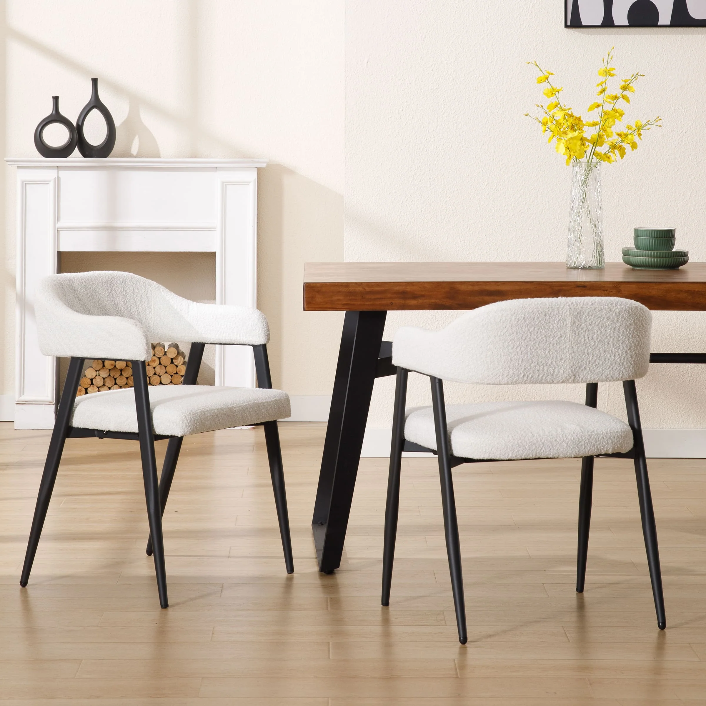 Modern Open Back Dining Chairs Set of 2 - 91530DC - Image 20