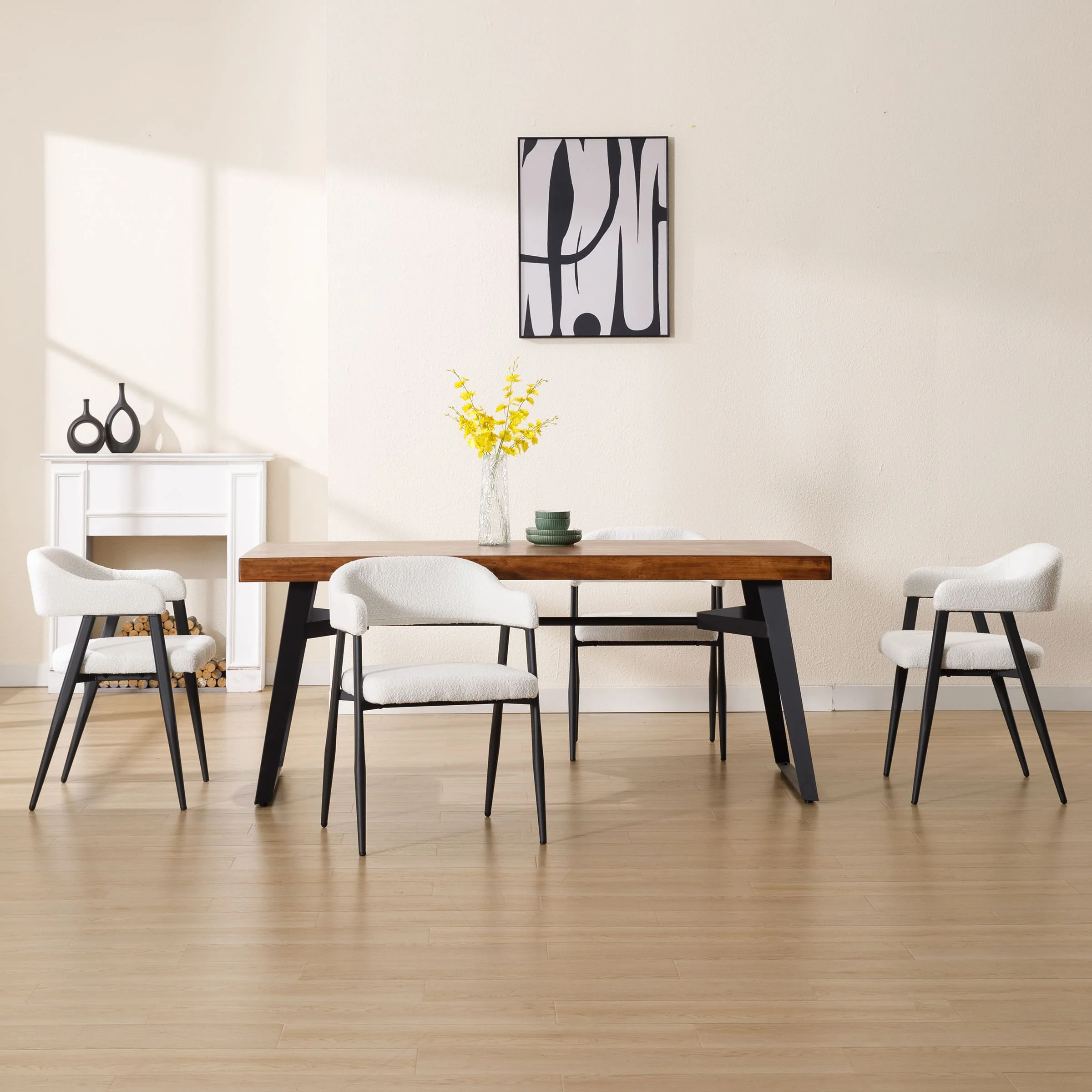 Modern Open Back Dining Chairs Set of 2 - 91530DC - Image 22