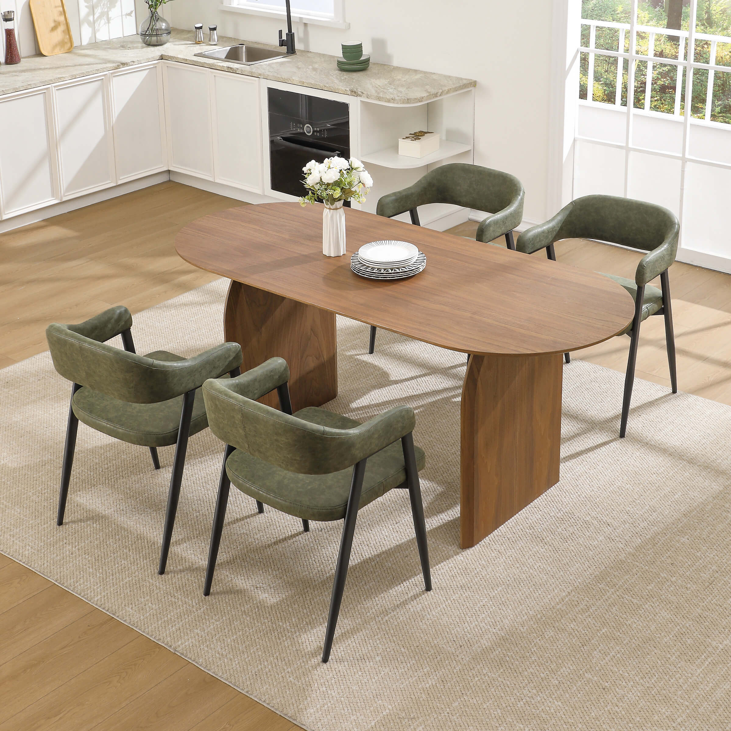 Modern Open Back Dining Chairs Set of 2 - 91530DC - Image 29