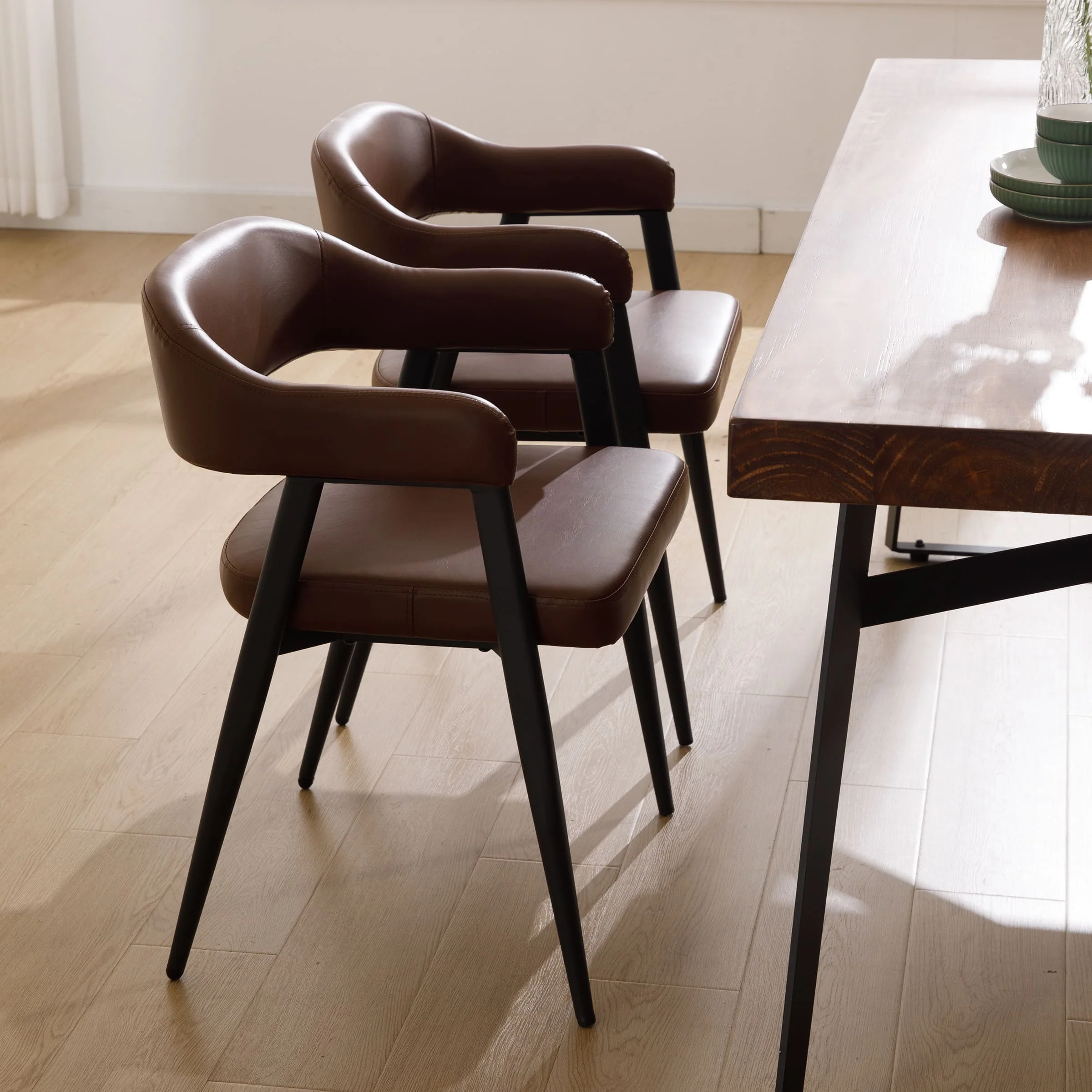 Modern Open Back Dining Chairs Set of 2 - 91530DC - Image 3