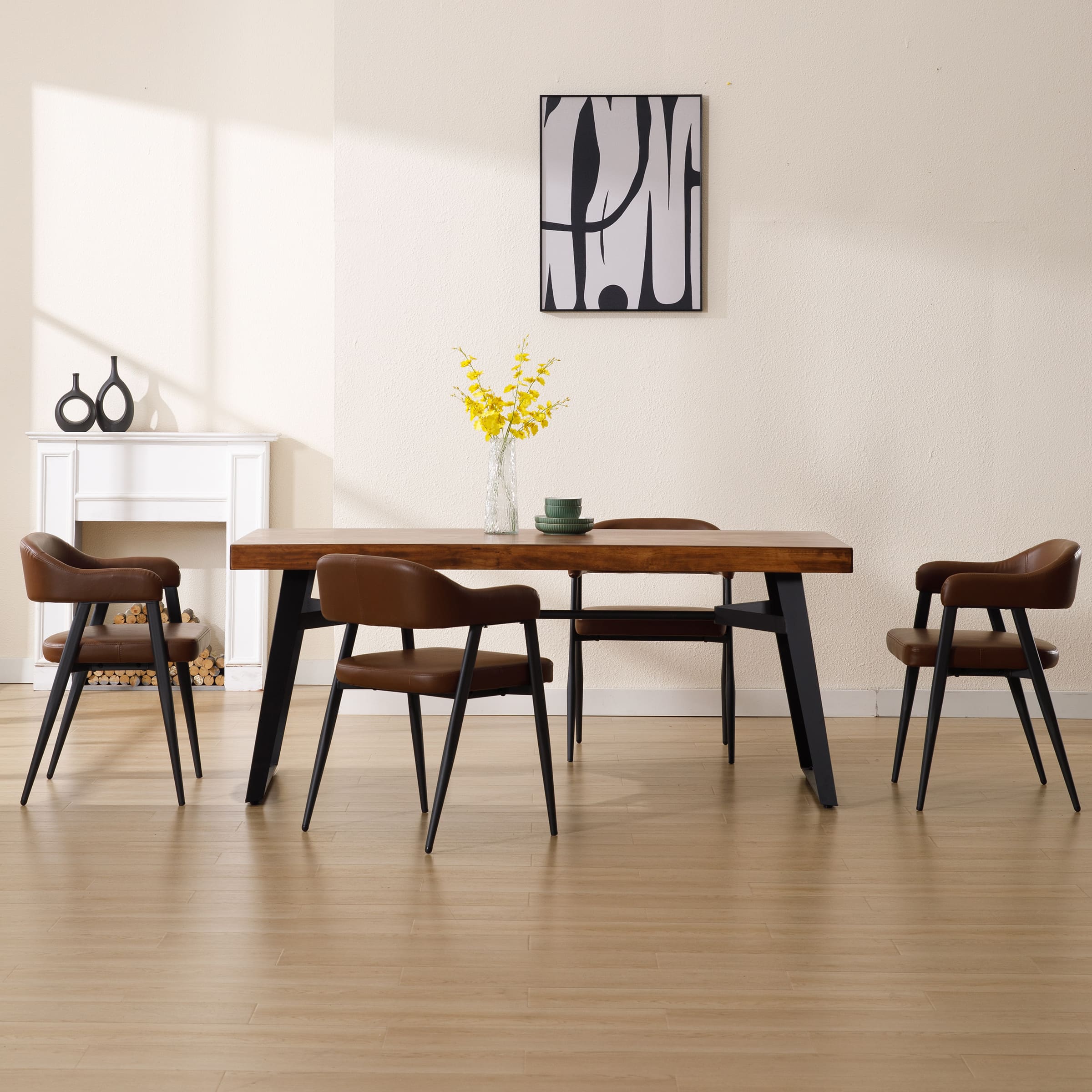 Modern Open Back Dining Chairs Set of 2 - 91530DC - Image 4