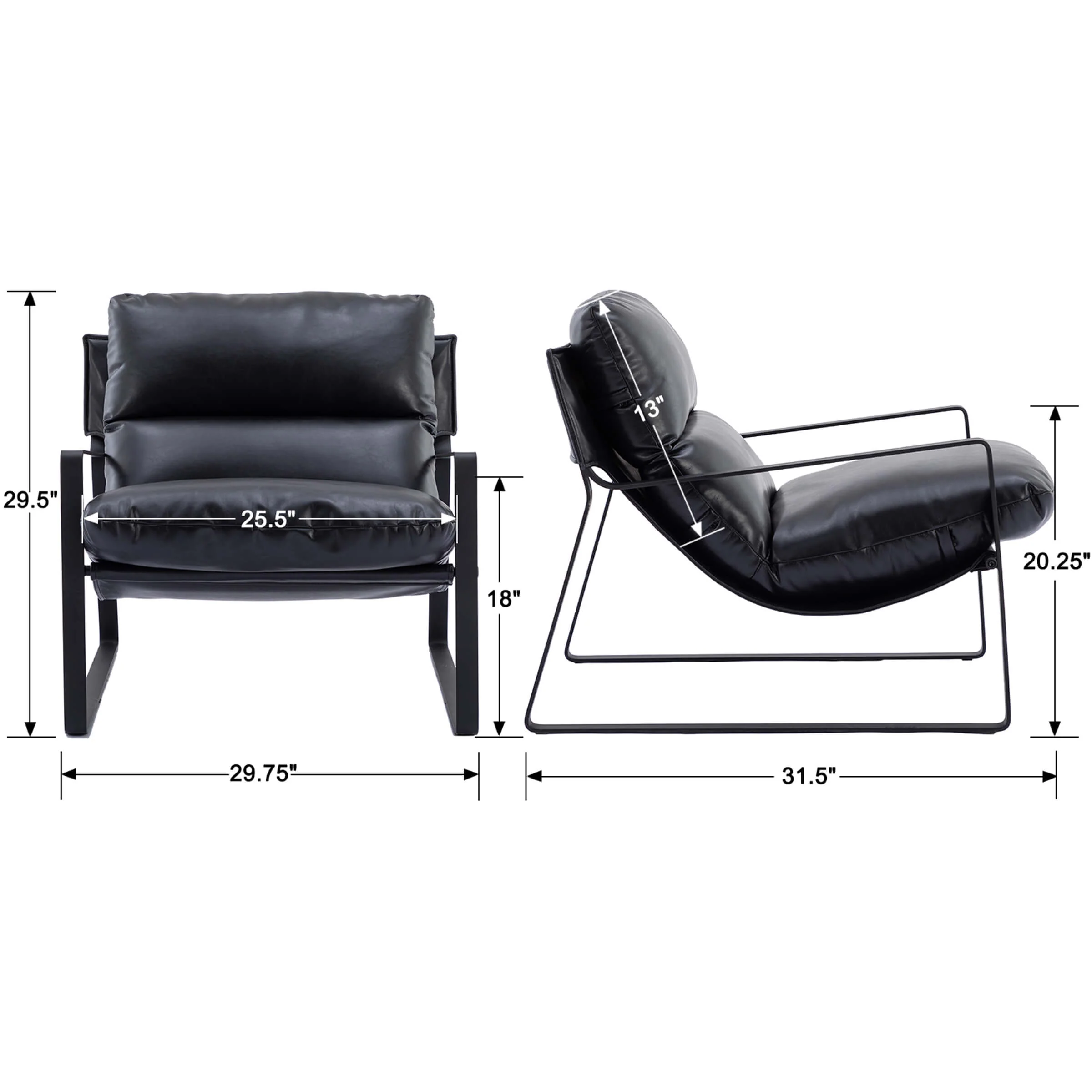 Sling Accent Chair 1 PCS - 19002AC - Image 8