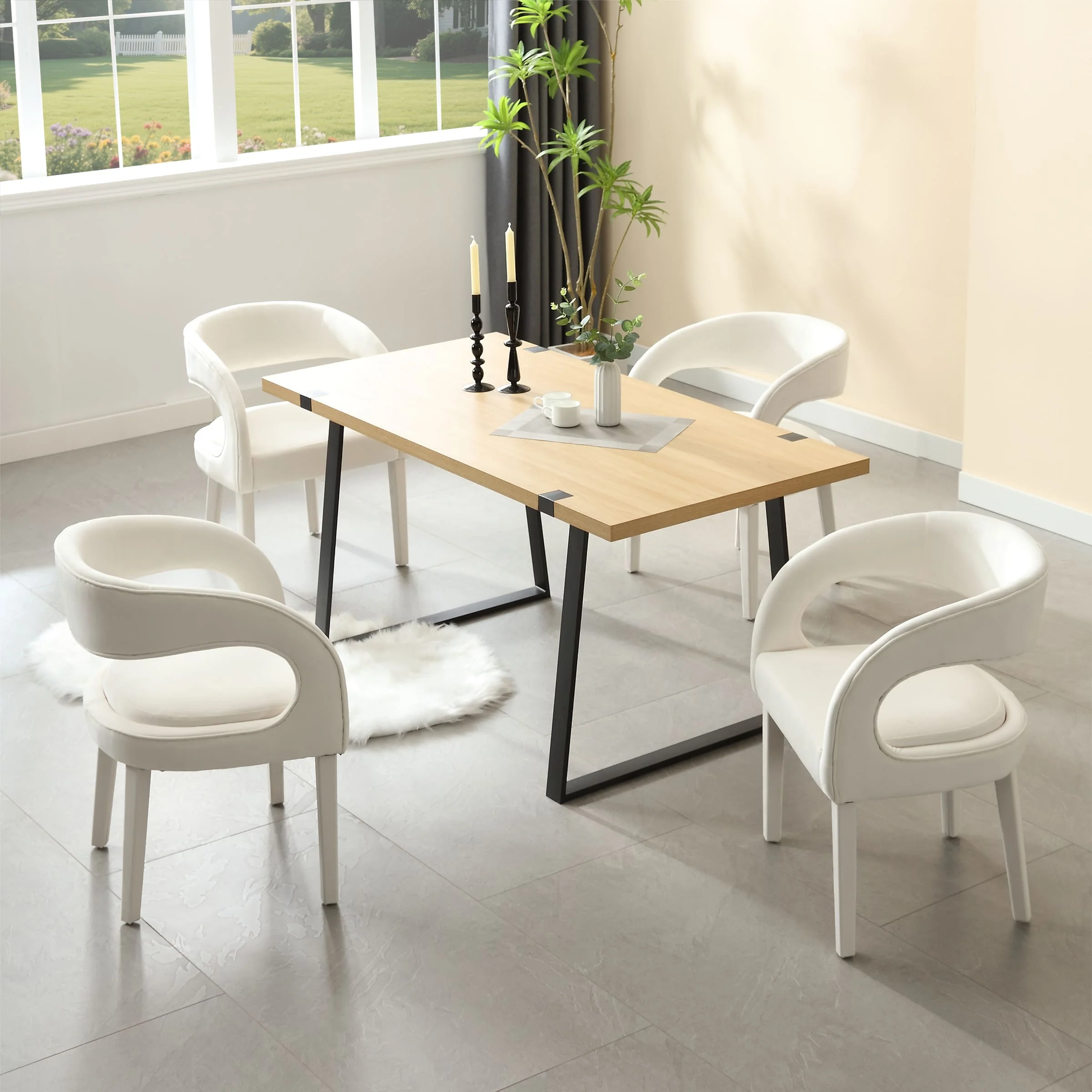 Modern Sloped Arms Chairs Set of 2 - 1944DC - Image 32