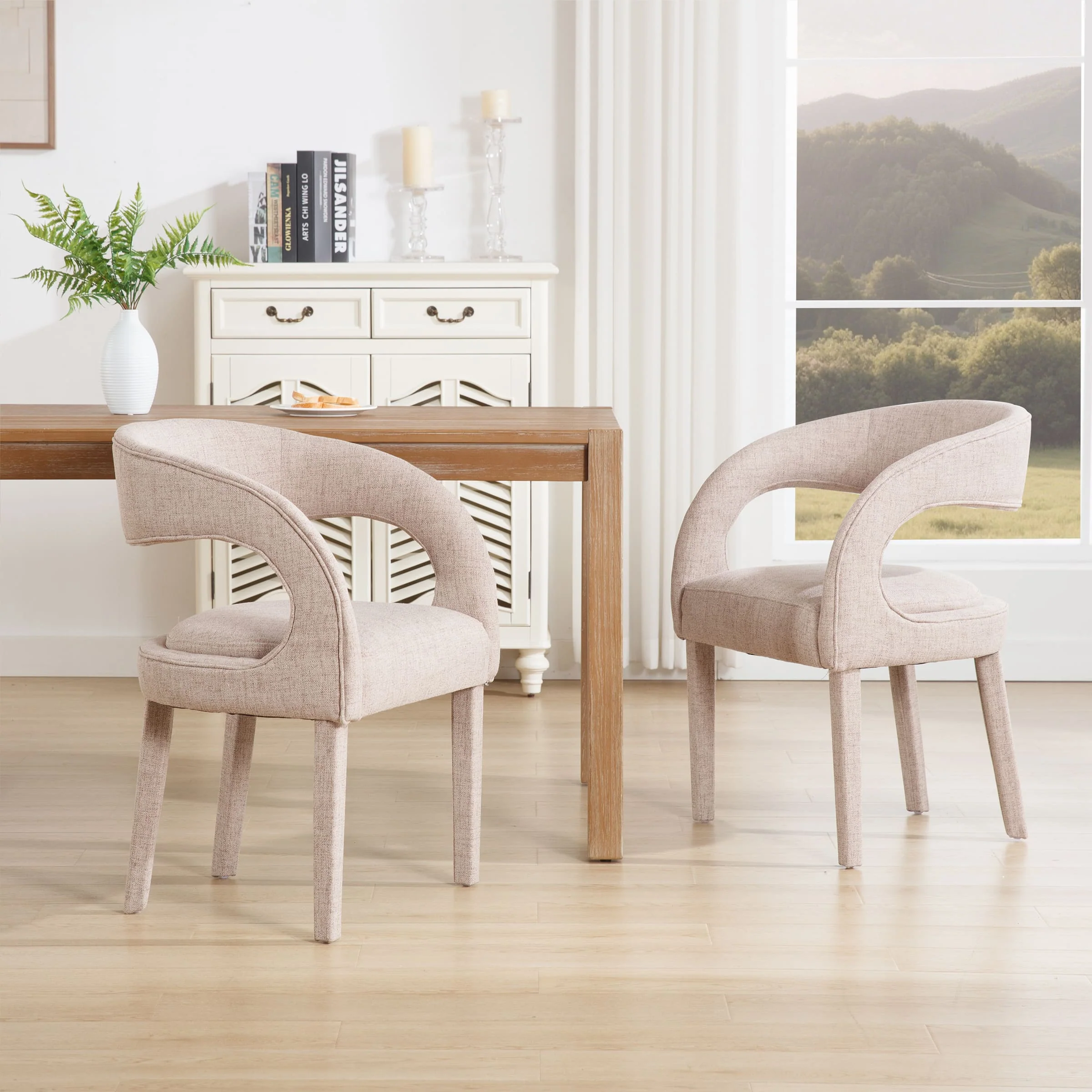 Modern Sloped Arms Chairs Set of 2 - 1944DC - Image 37