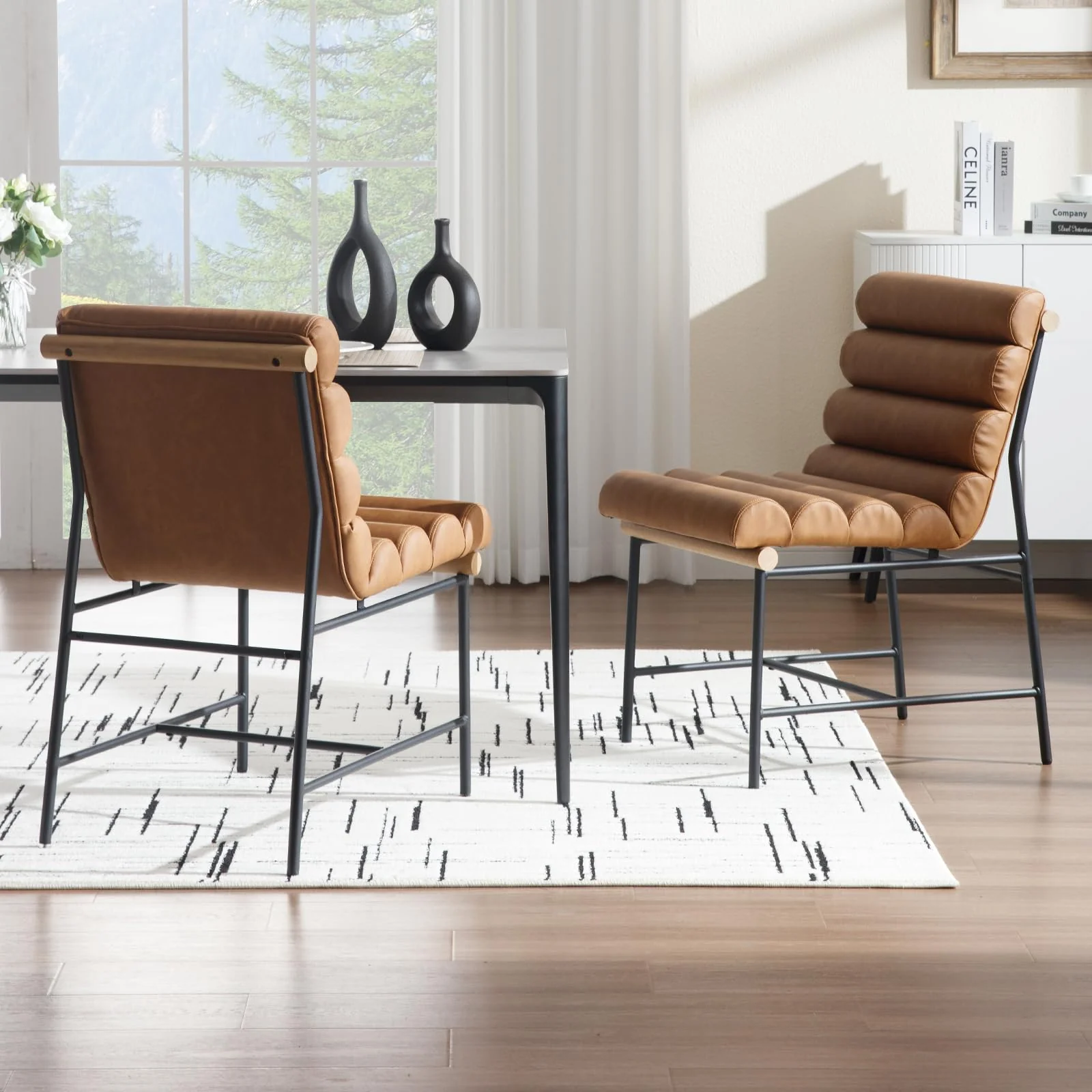 Modern Upholstered Dining Chairs Set of 2 - 10005DC - Image 11