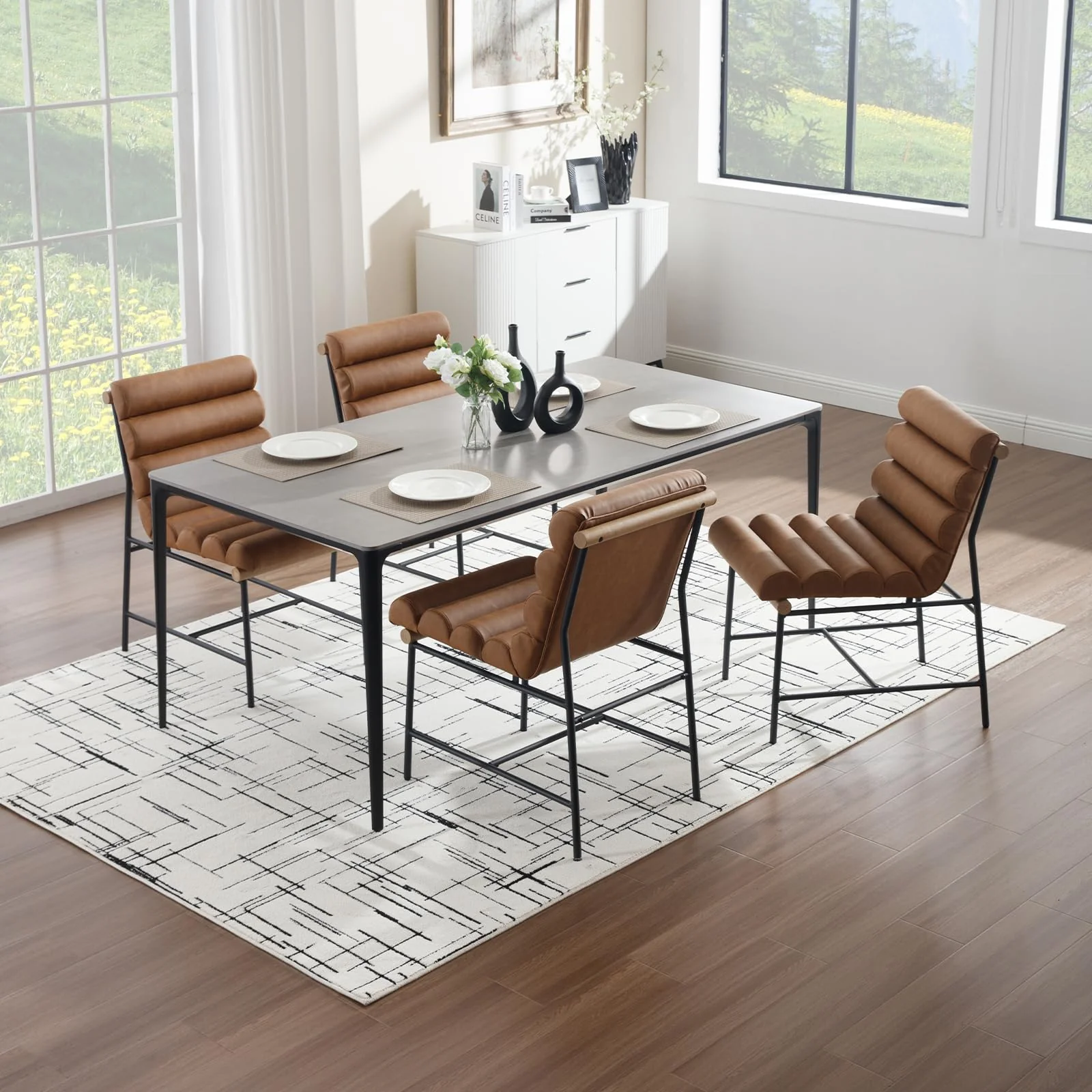 Modern Upholstered Dining Chairs Set of 2 - 10005DC - Image 12