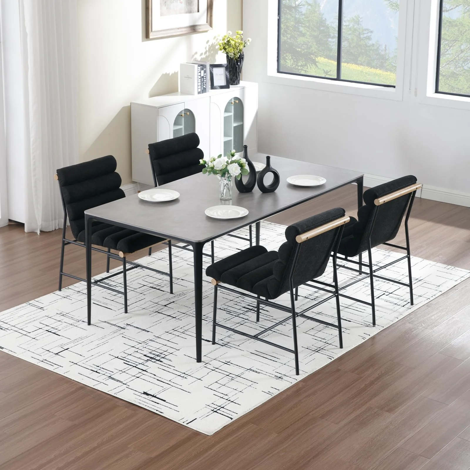 Modern Upholstered Dining Chairs Set of 2 - 10005DC - Image 3