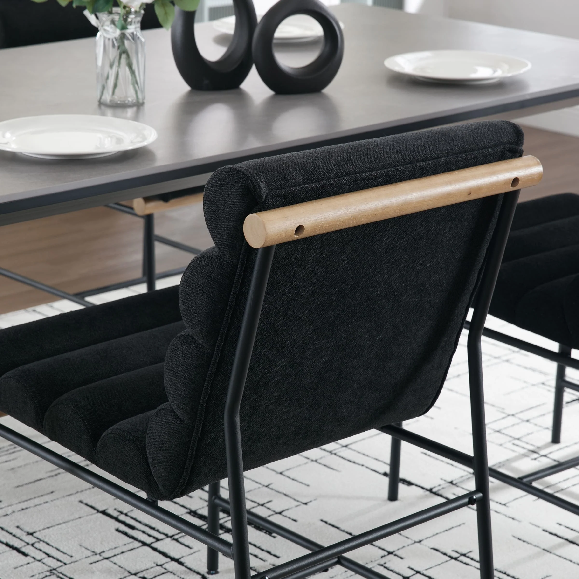 Modern Upholstered Dining Chairs Set of 2 - 10005DC - Image 7