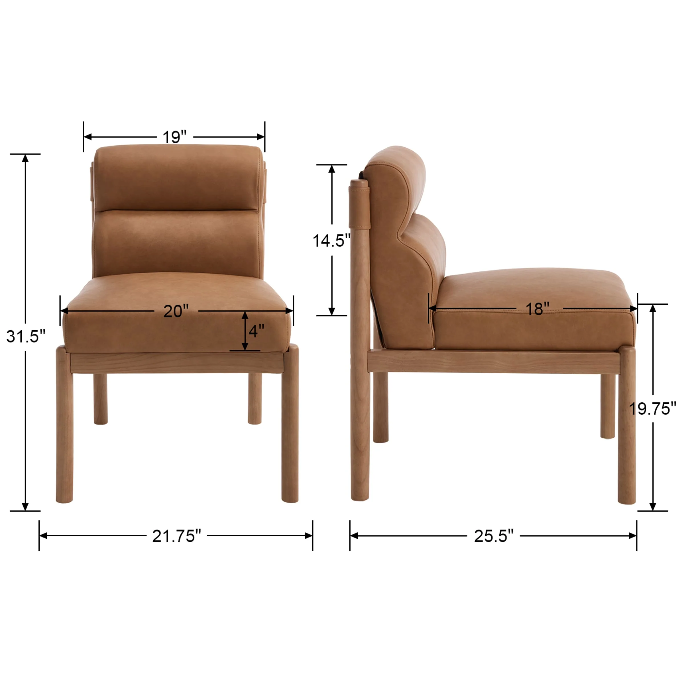 Modern Upholstered Dining Chairs Set of 2 - 3221DC - Image 16