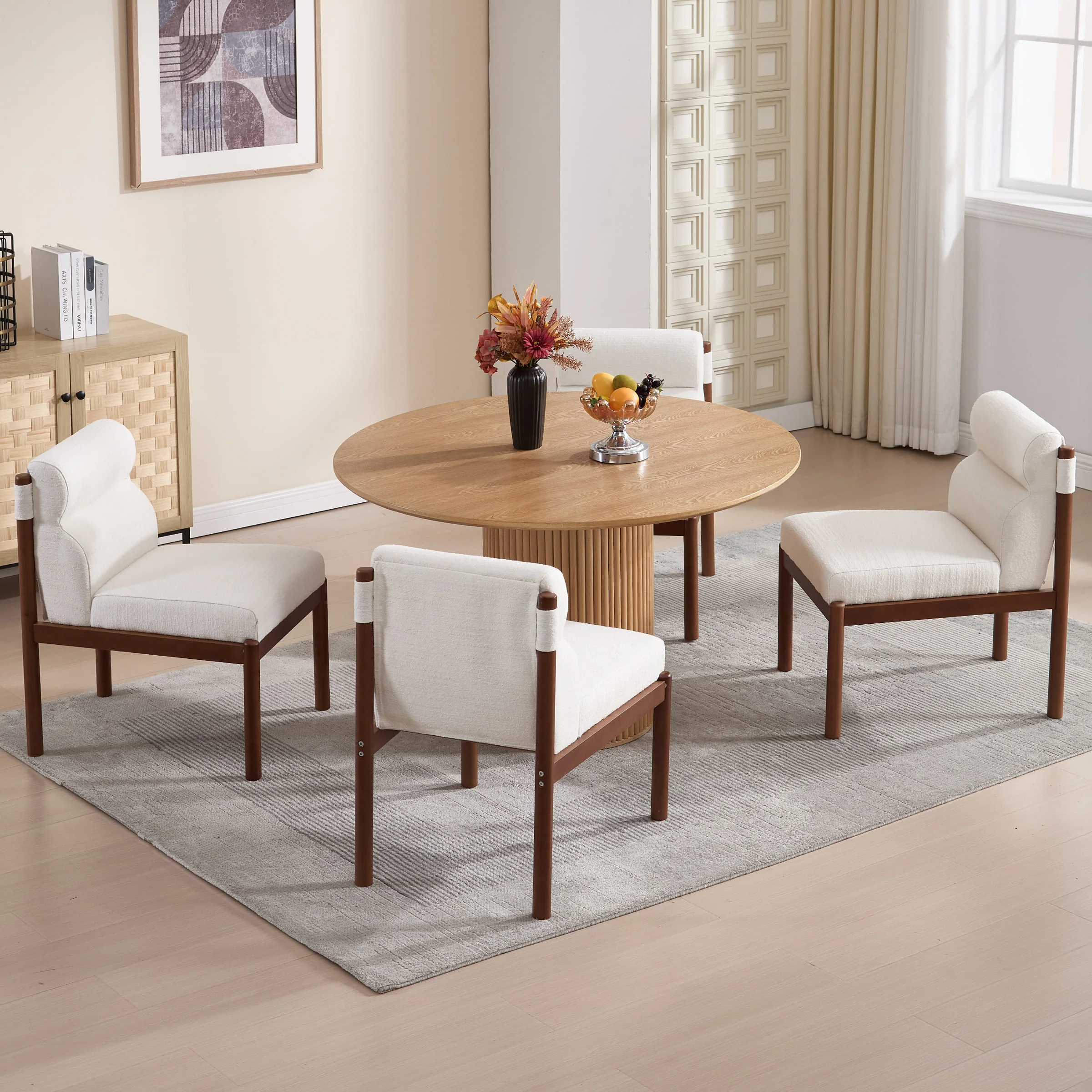 Modern Upholstered Dining Chairs Set of 2 - 3221DC - Image 3