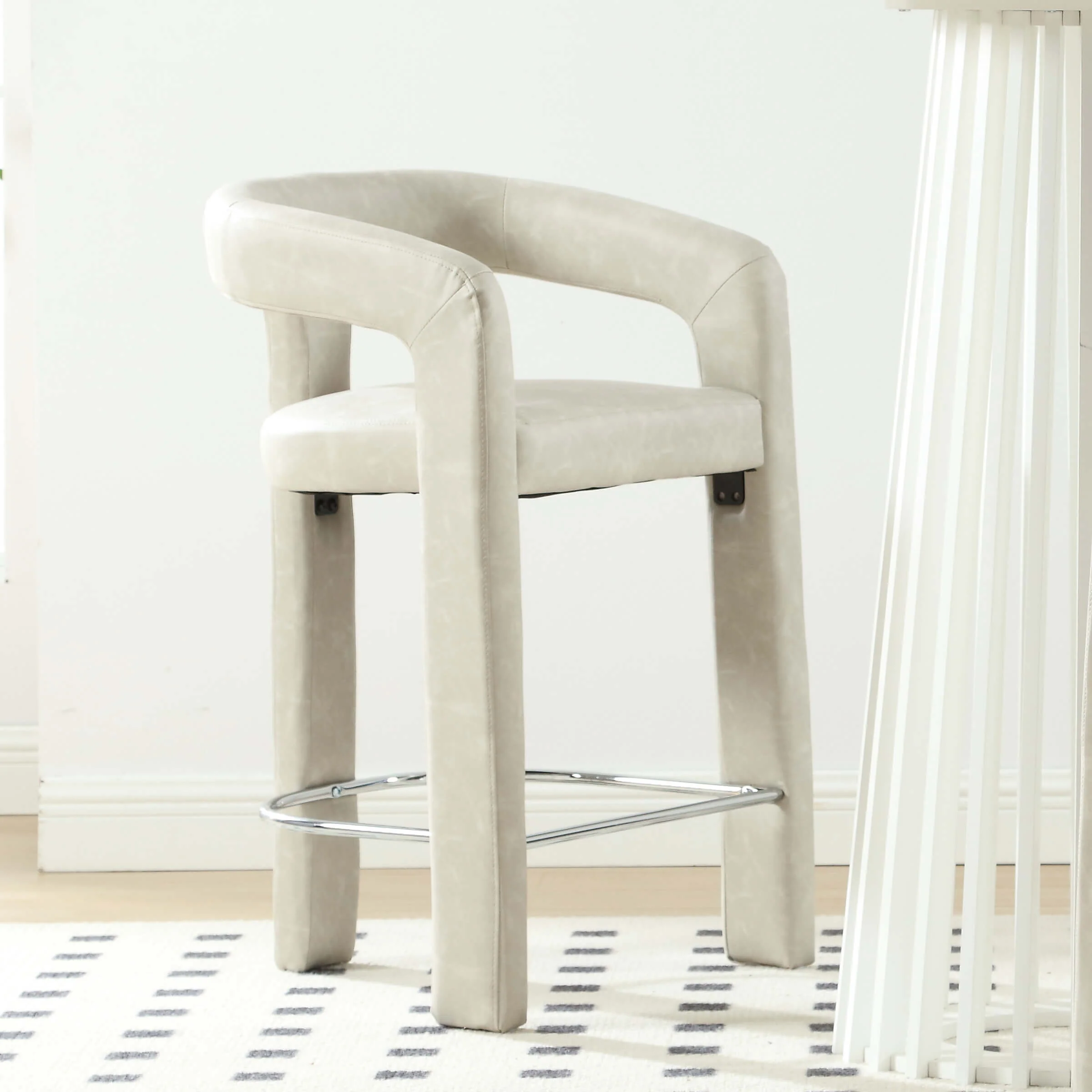 Open Back Counter Stool 1 PCS - 55011CS - Image 8