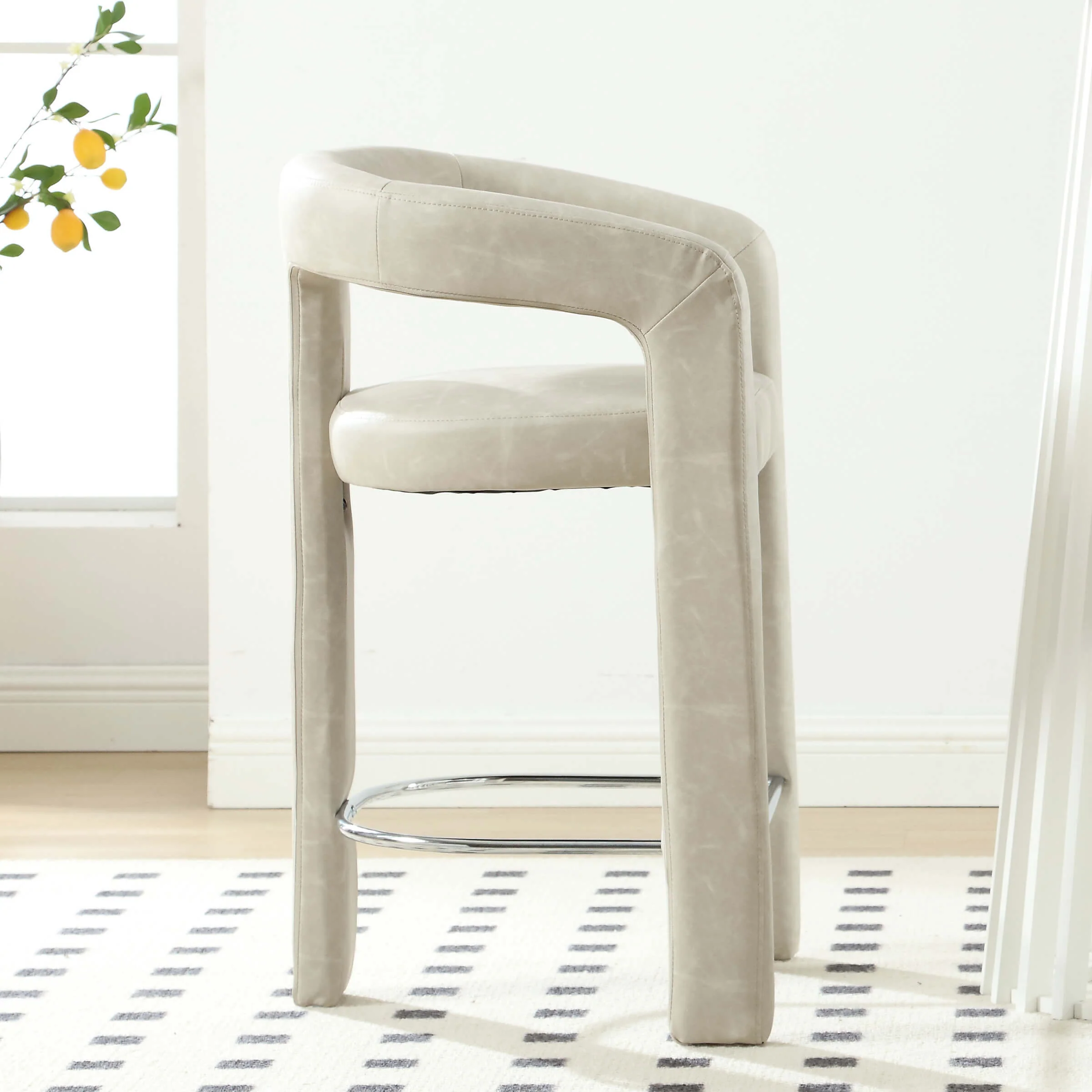Open Back Counter Stool 1 PCS - 55011CS - Image 9