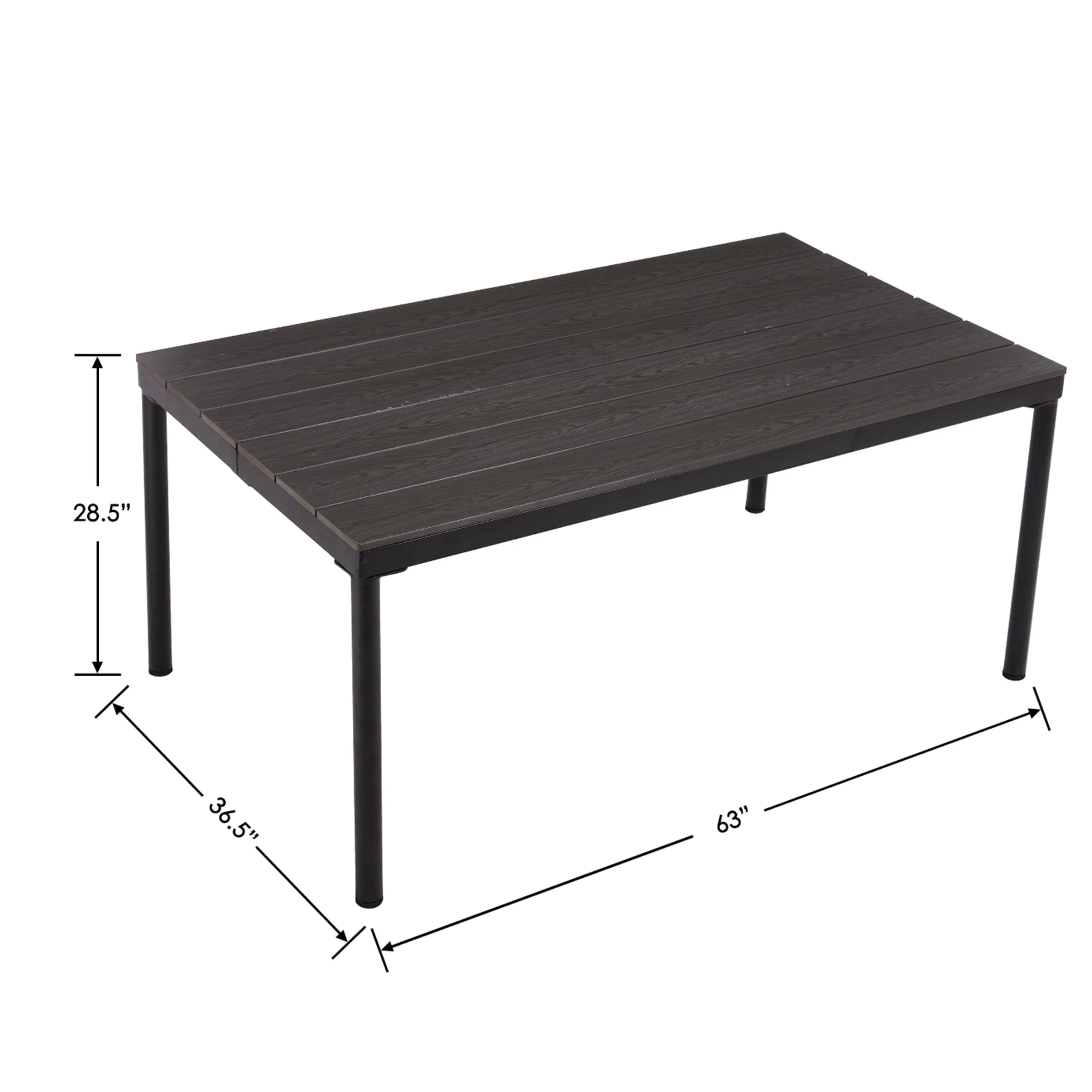 Outdoor Rectangle Garden Dining Table - XXX37DT - Image 7