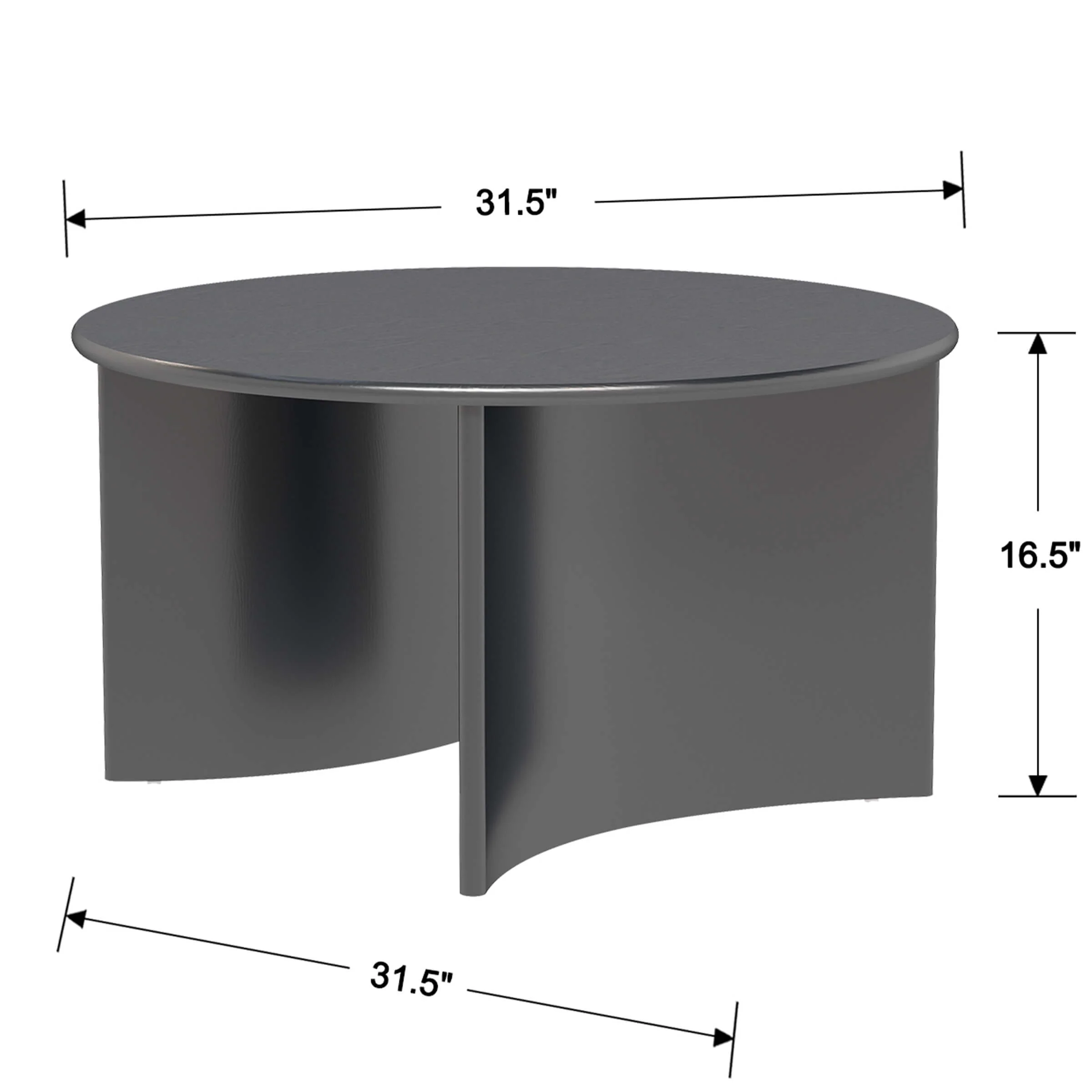 Round Coffee Table with Curved Base - X0061CT - Image 16