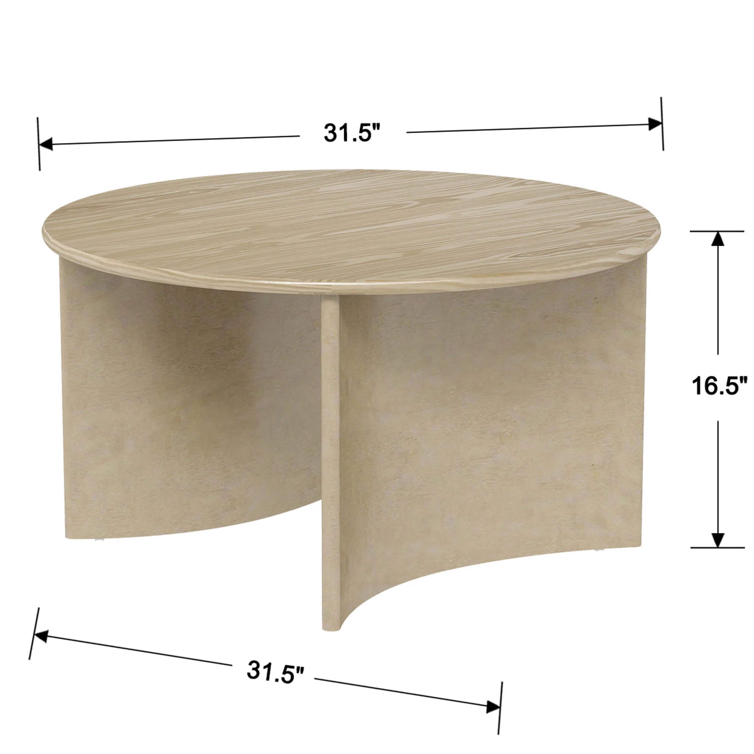 Round Coffee Table with Curved Base - X0061CT - Image 24