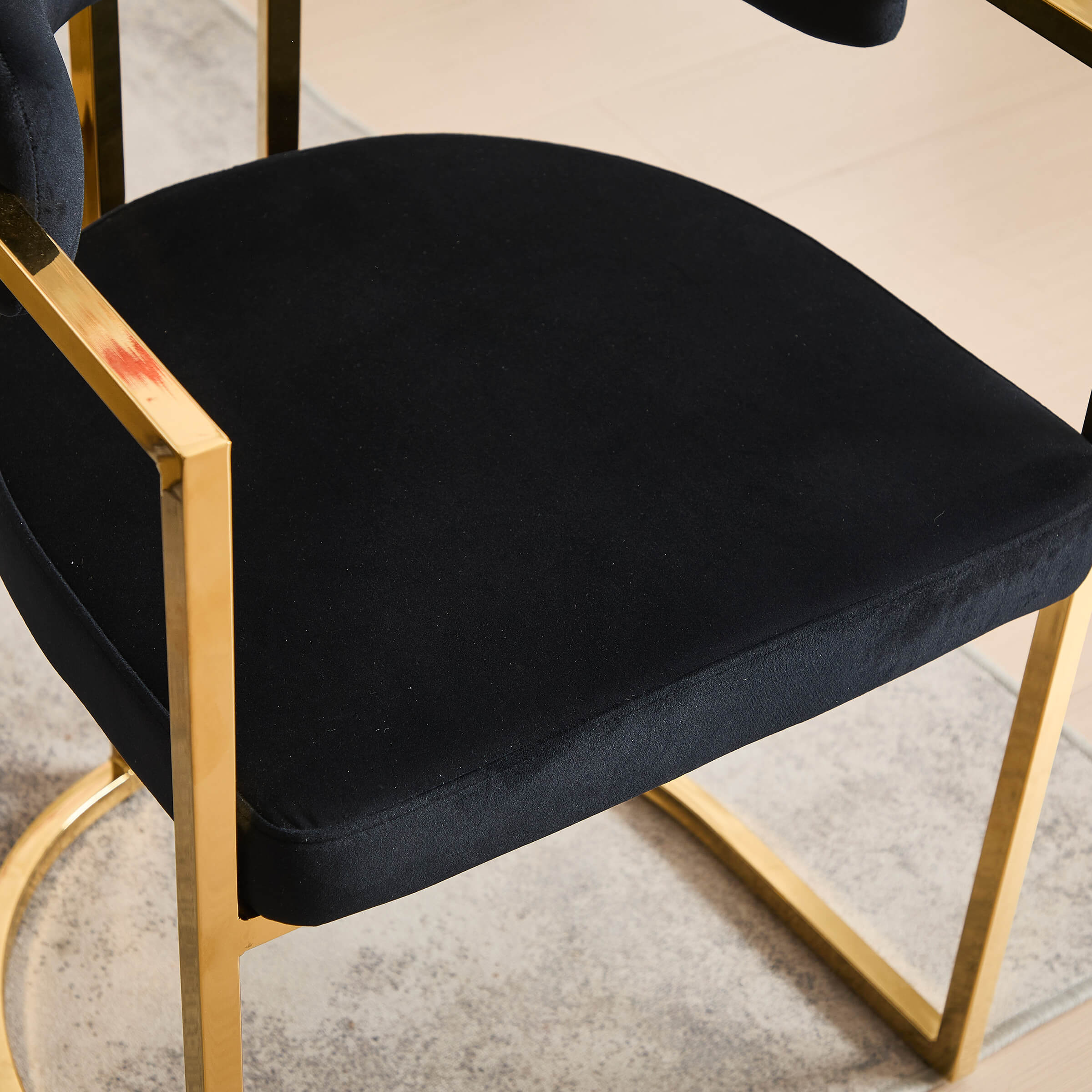 Upholstered Metal Frame Dining Chairs Set of 2 - 323DC - Image 14
