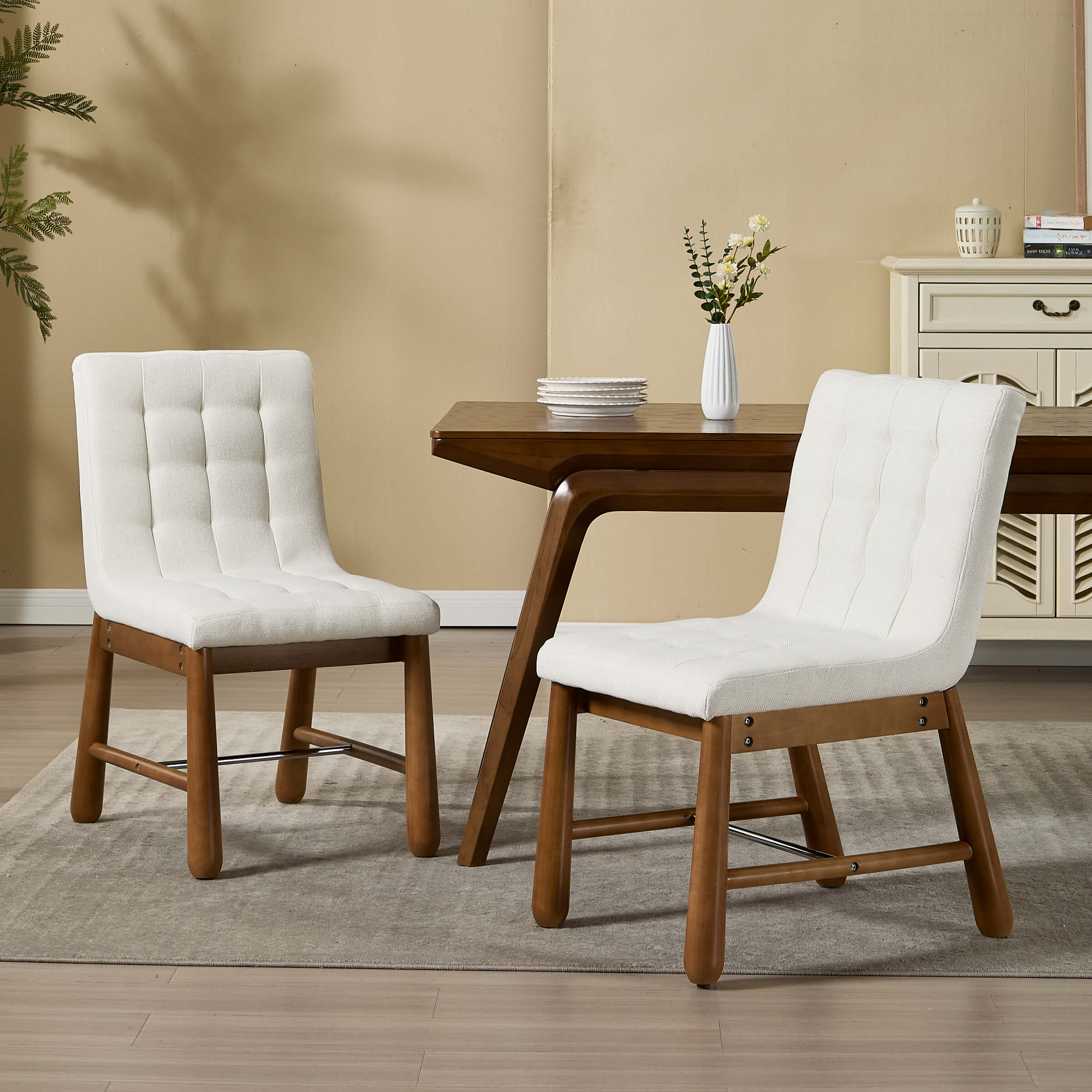Upholstered Tufted Dining Chairs Set of 2 - 10091DC - Image 20