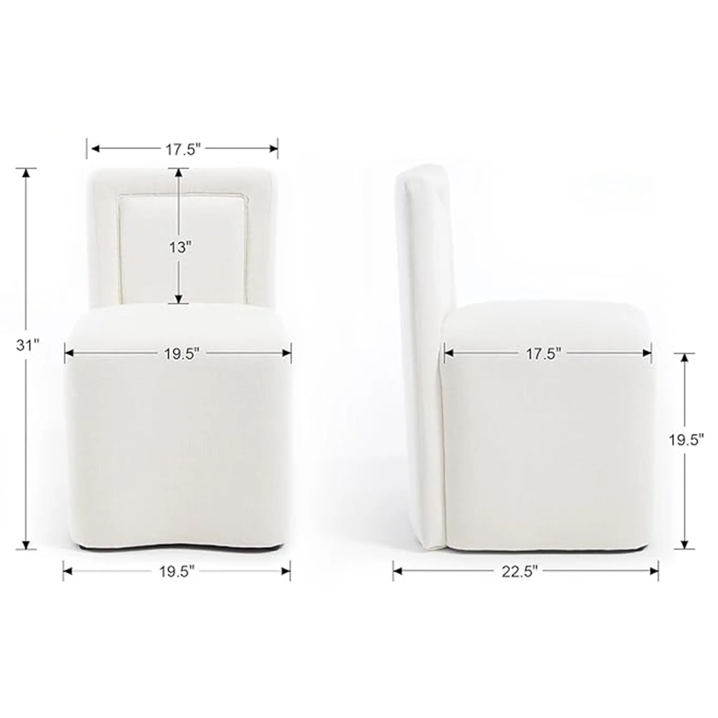 Soft Dining Chairs Set of 2 - 10126DC - Image 12